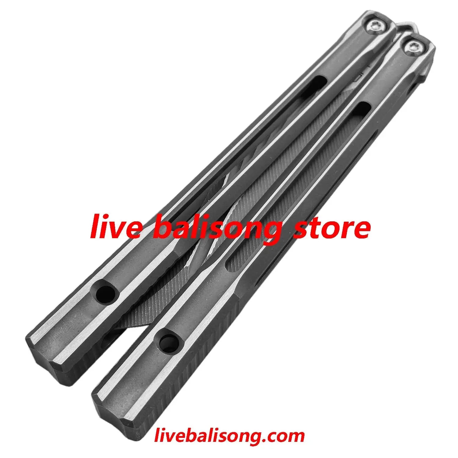 Baliplus Orca V2 Balisong Clone Titanium Handle Bushings System livebalisong