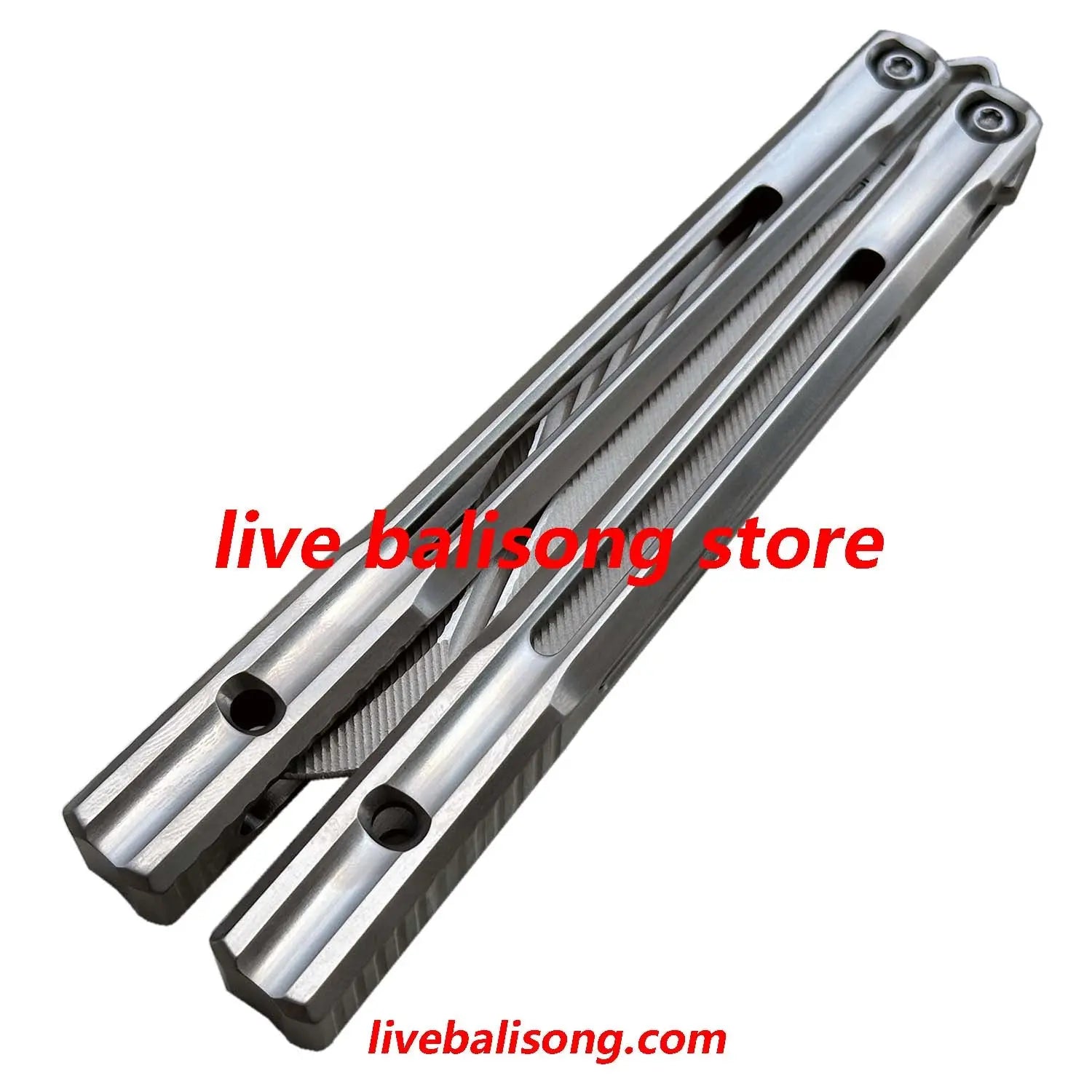 Baliplus Orca V2 Balisong Clone Titanium Handle Bushings System livebalisong