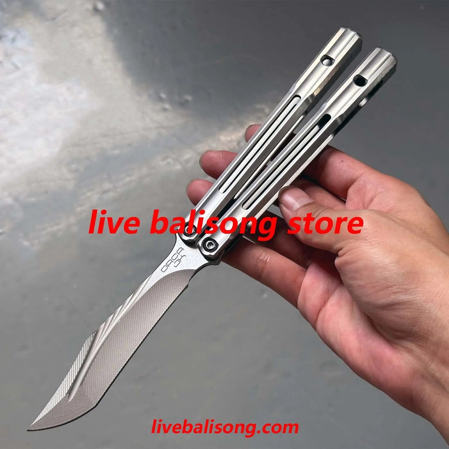 Baliplus Orca V2 Balisong Clone Titanium Handle Bushings System livebalisong