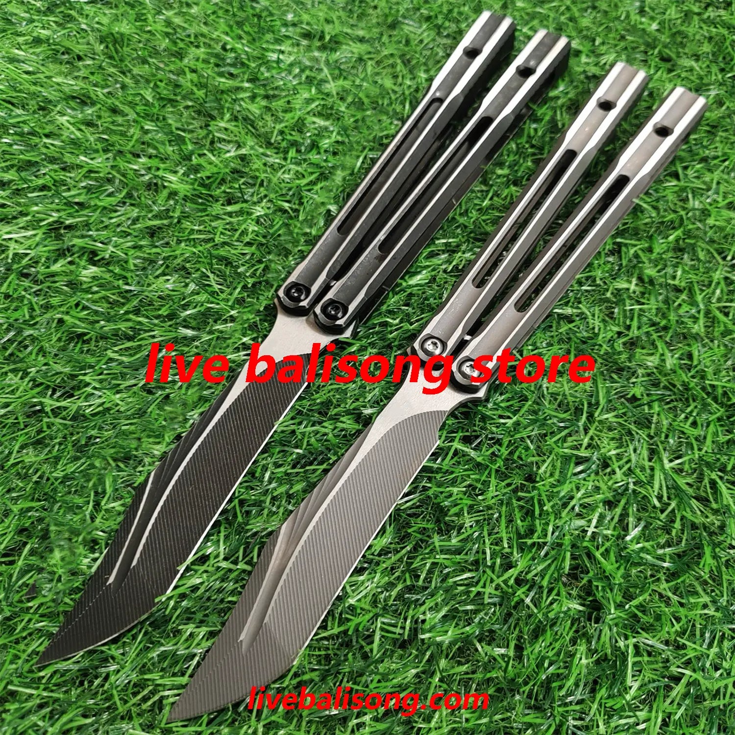 Baliplus Orca V2 Balisong Clone Titanium Handle Bushings System livebalisong