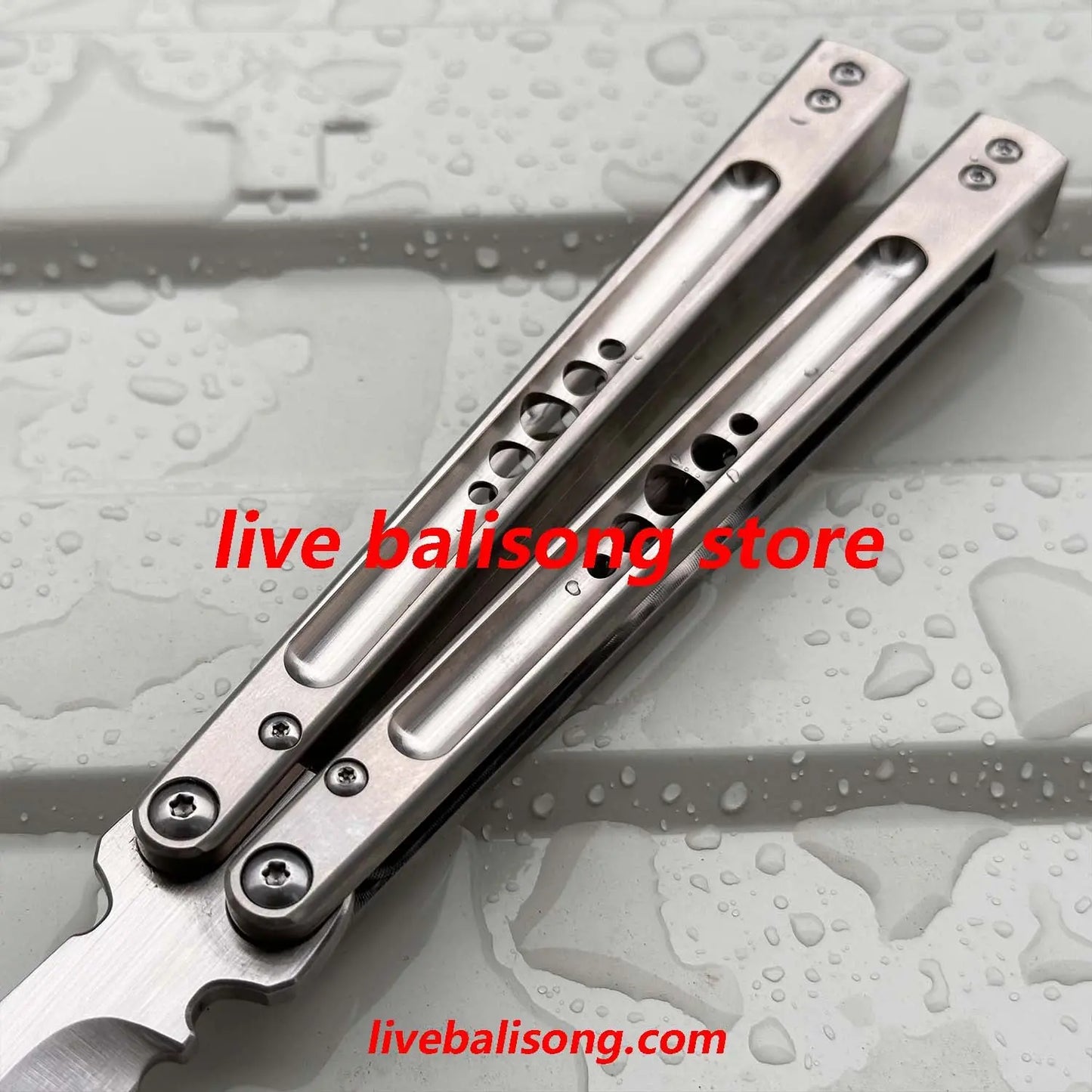 Baliplus Revolution (REVO) Balisong Clone Titanium Hnadle livebalisong