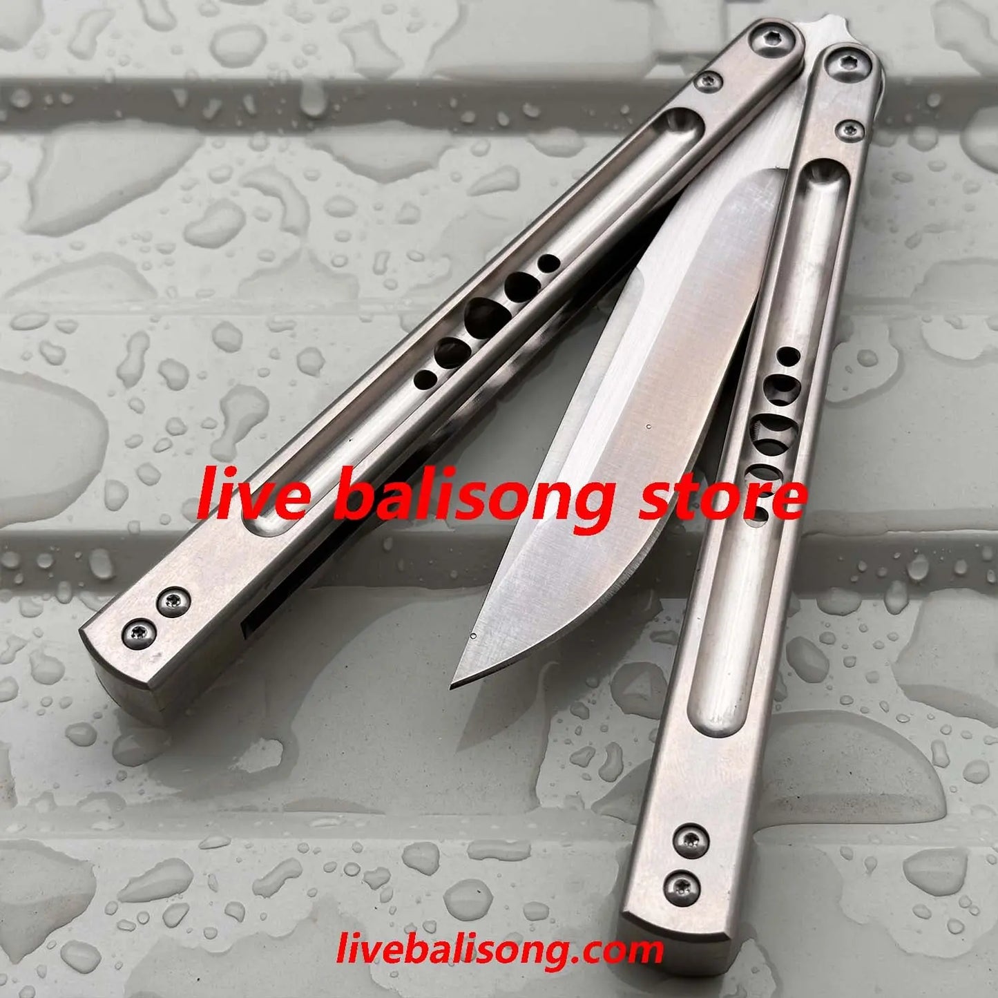 Baliplus Revolution (REVO) Balisong Clone Titanium Hnadle livebalisong