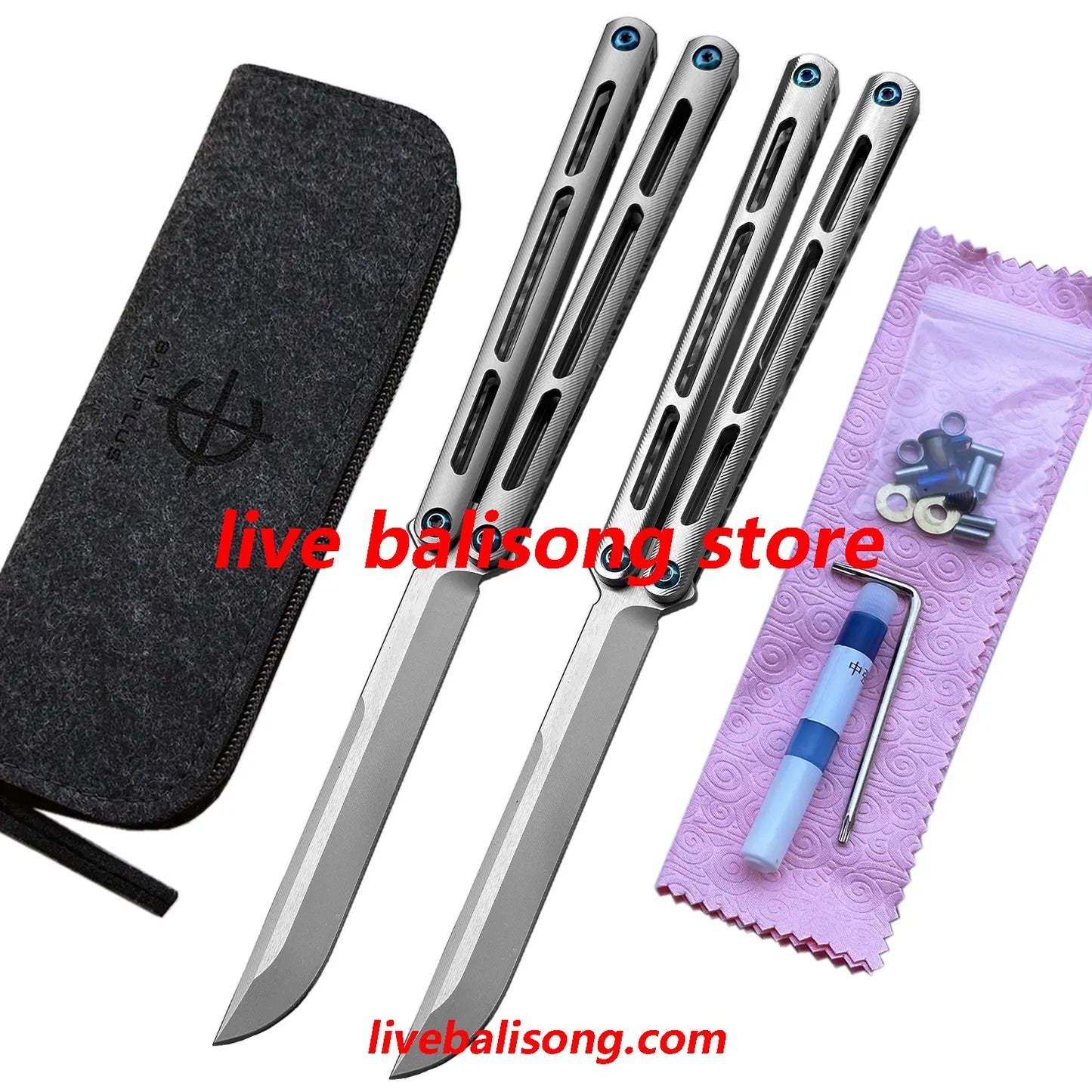 Baliplus Tsunami V4 Live Balisong Clone Bushings System livebalisong