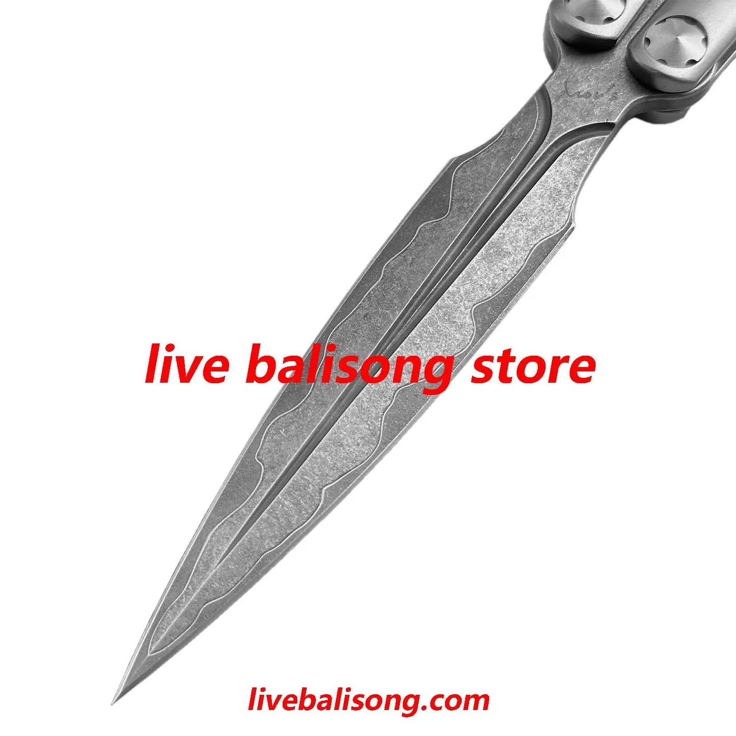 Growl Balisong CK Integralis II Clone Titanium handle livebalisong