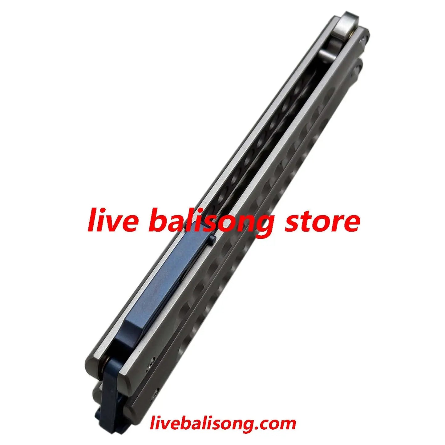Growl Smallpox Mini Titanium Balisong Sandwich Handle livebalisong