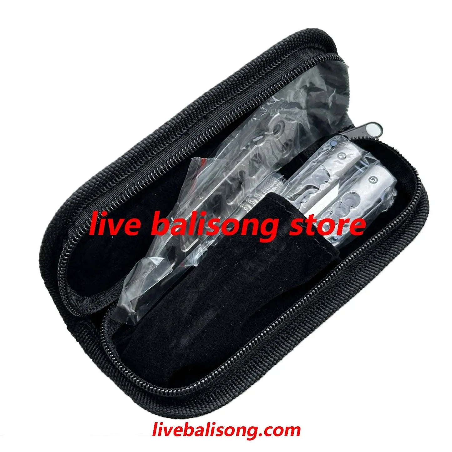 Growl Smallpox Mini Titanium Balisong Sandwich Handle livebalisong