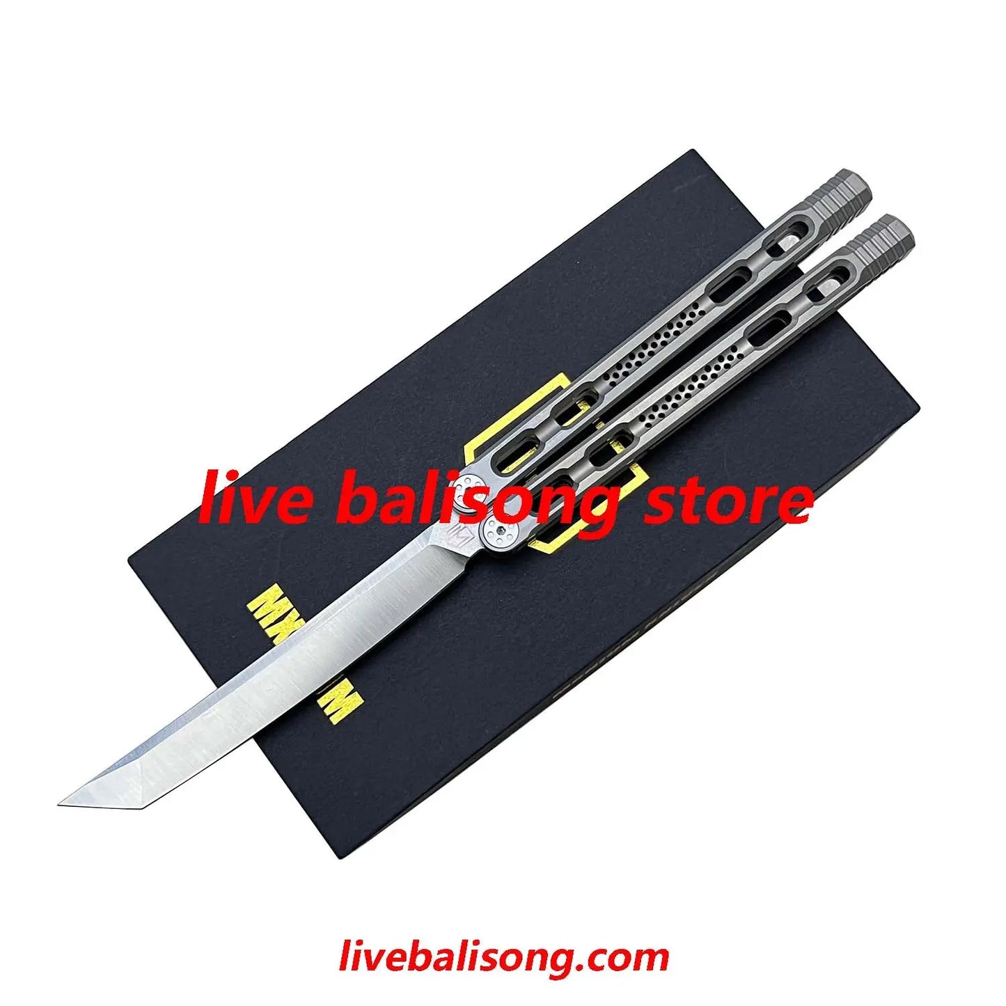 MXNIUM Raid Original Balisong Titanium Handle livebalisong