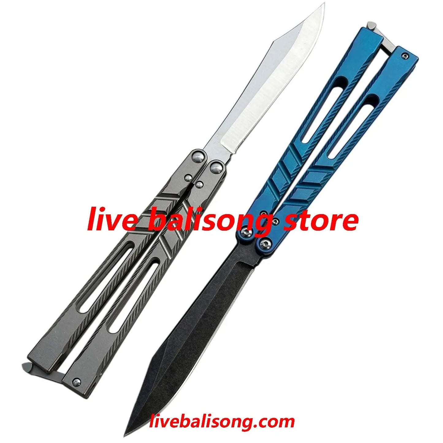 New Theone CHAB V2 Channel Alpha Beast Balisong Clone Titanium Handle livebalisong