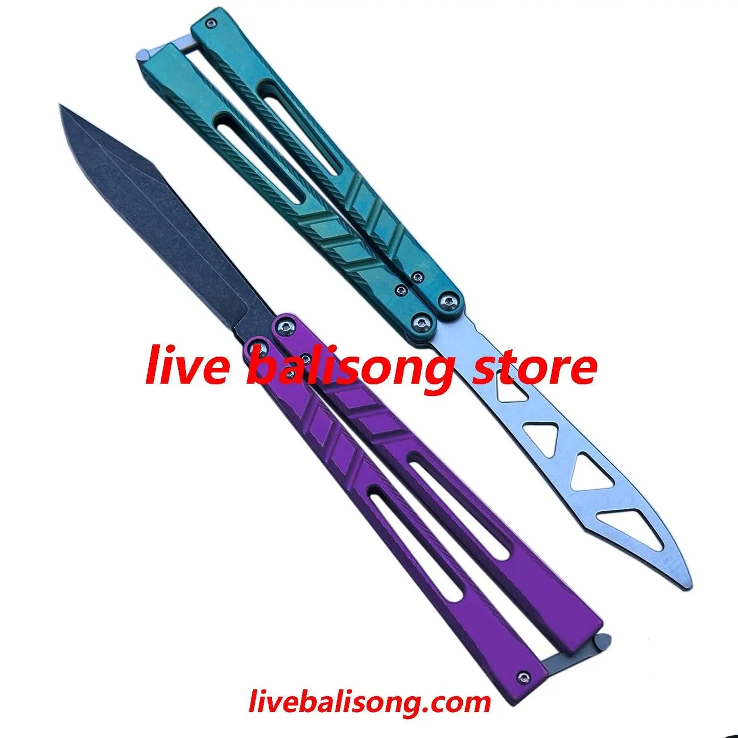 New Theone CHAB V2 Channel Alpha Beast Balisong Clone Titanium Handle livebalisong