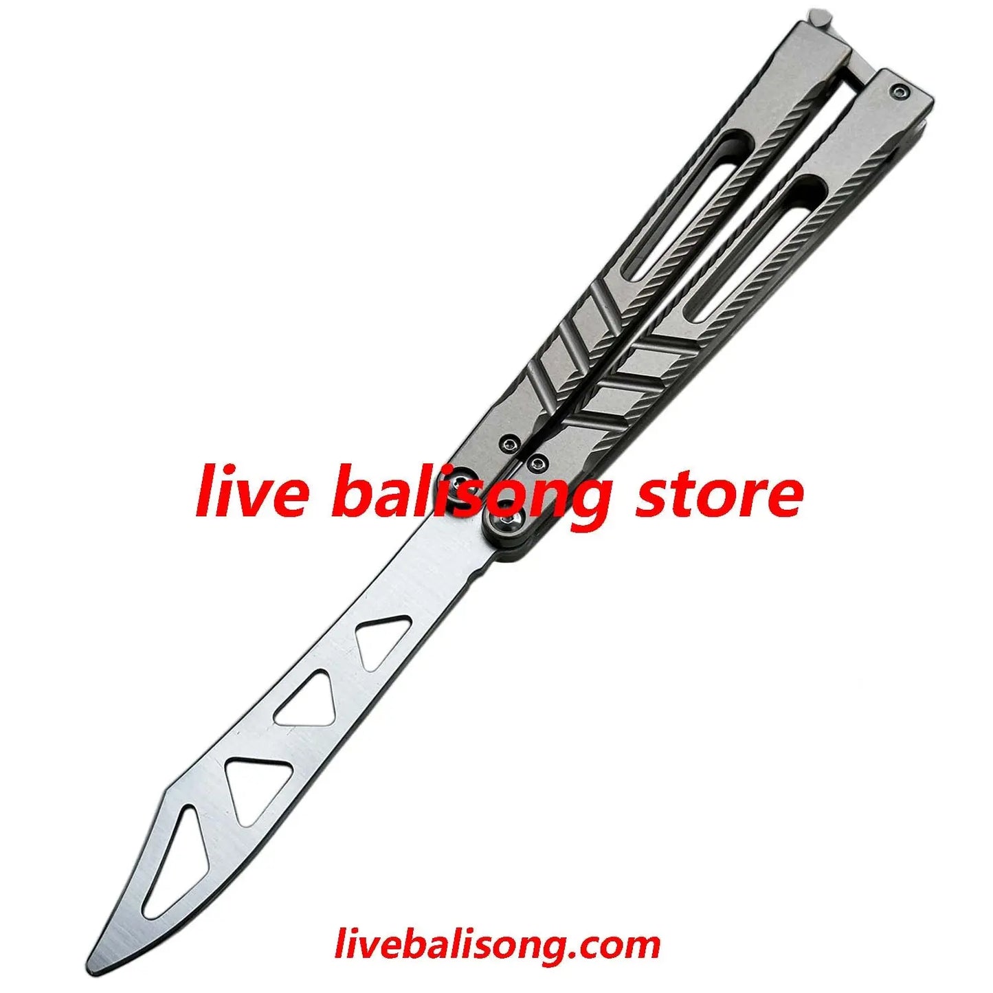New Theone CHAB V2 Channel Alpha Beast Balisong Clone Titanium Handle livebalisong