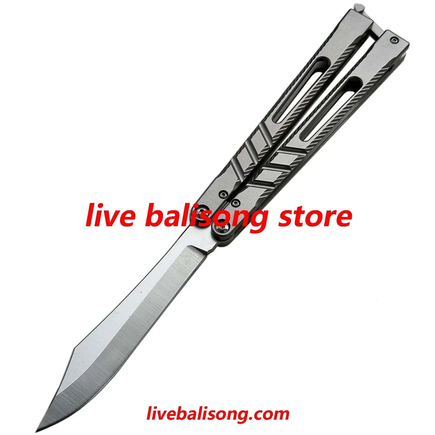 New Theone CHAB V2 Channel Alpha Beast Balisong Clone Titanium Handle livebalisong