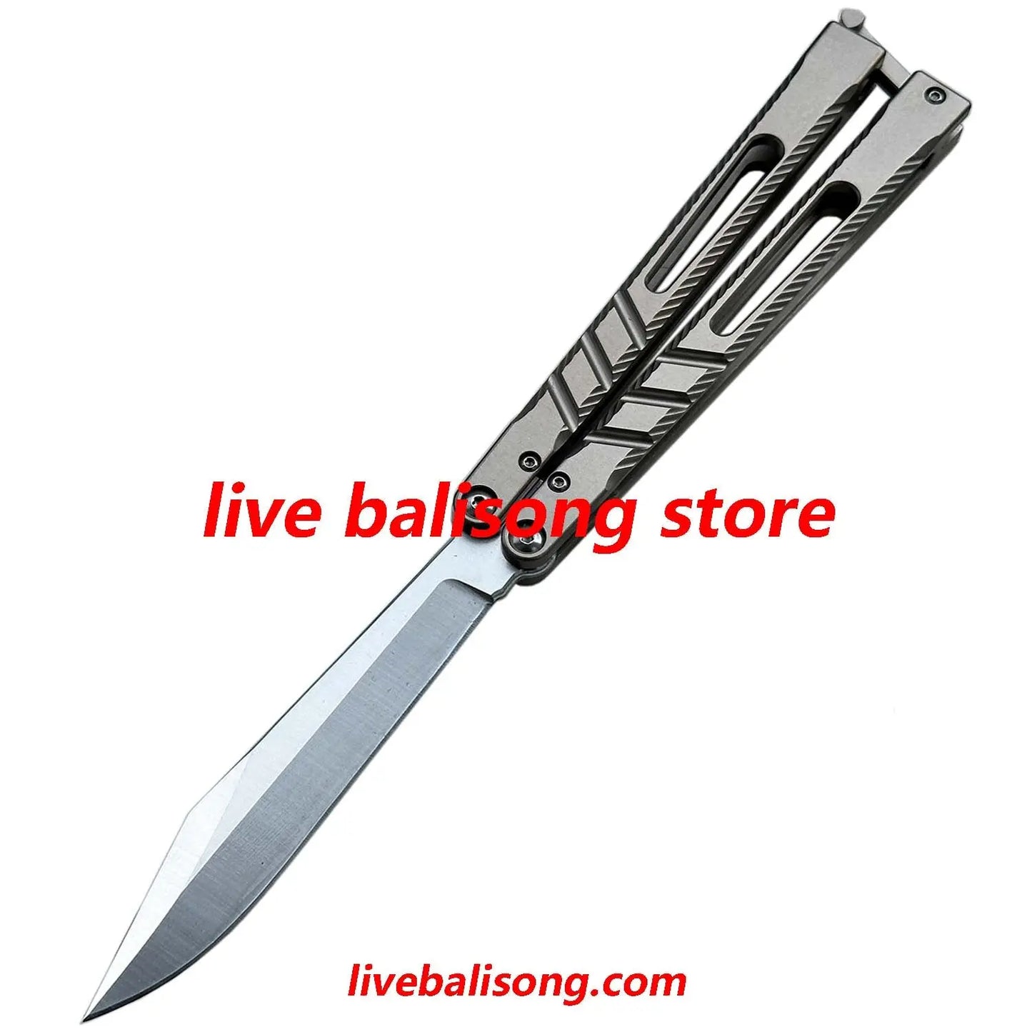 New Theone CHAB V2 Channel Alpha Beast Balisong Clone Titanium Handle livebalisong