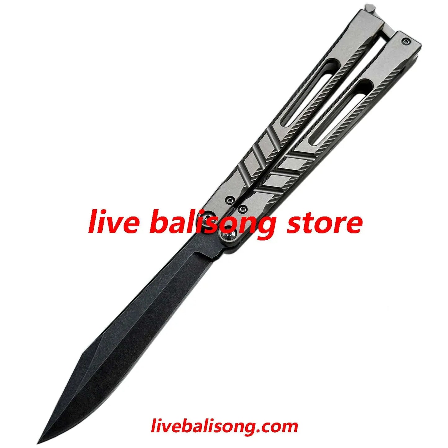 New Theone CHAB V2 Channel Alpha Beast Balisong Clone Titanium Handle livebalisong