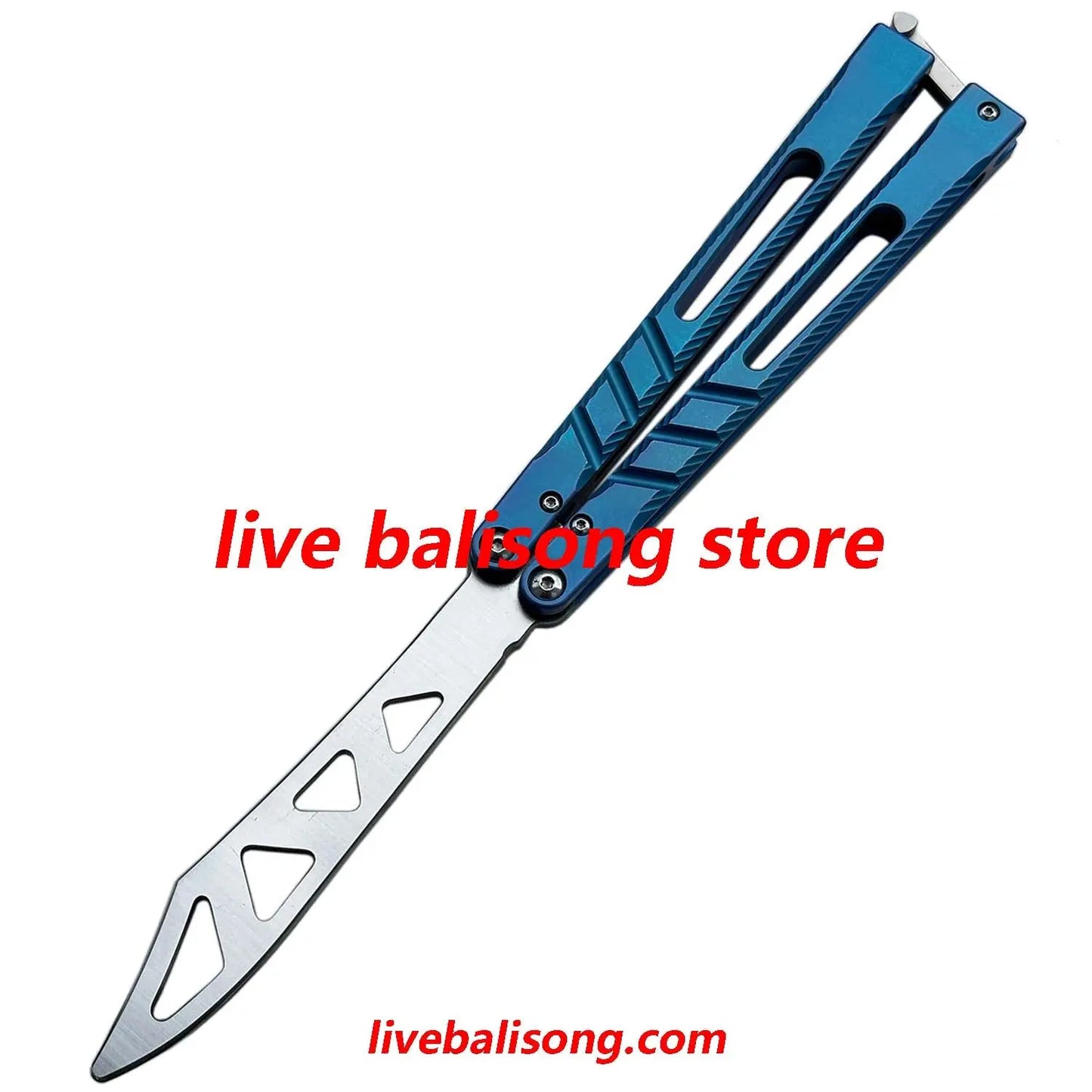 New Theone CHAB V2 Channel Alpha Beast Balisong Clone Titanium Handle livebalisong