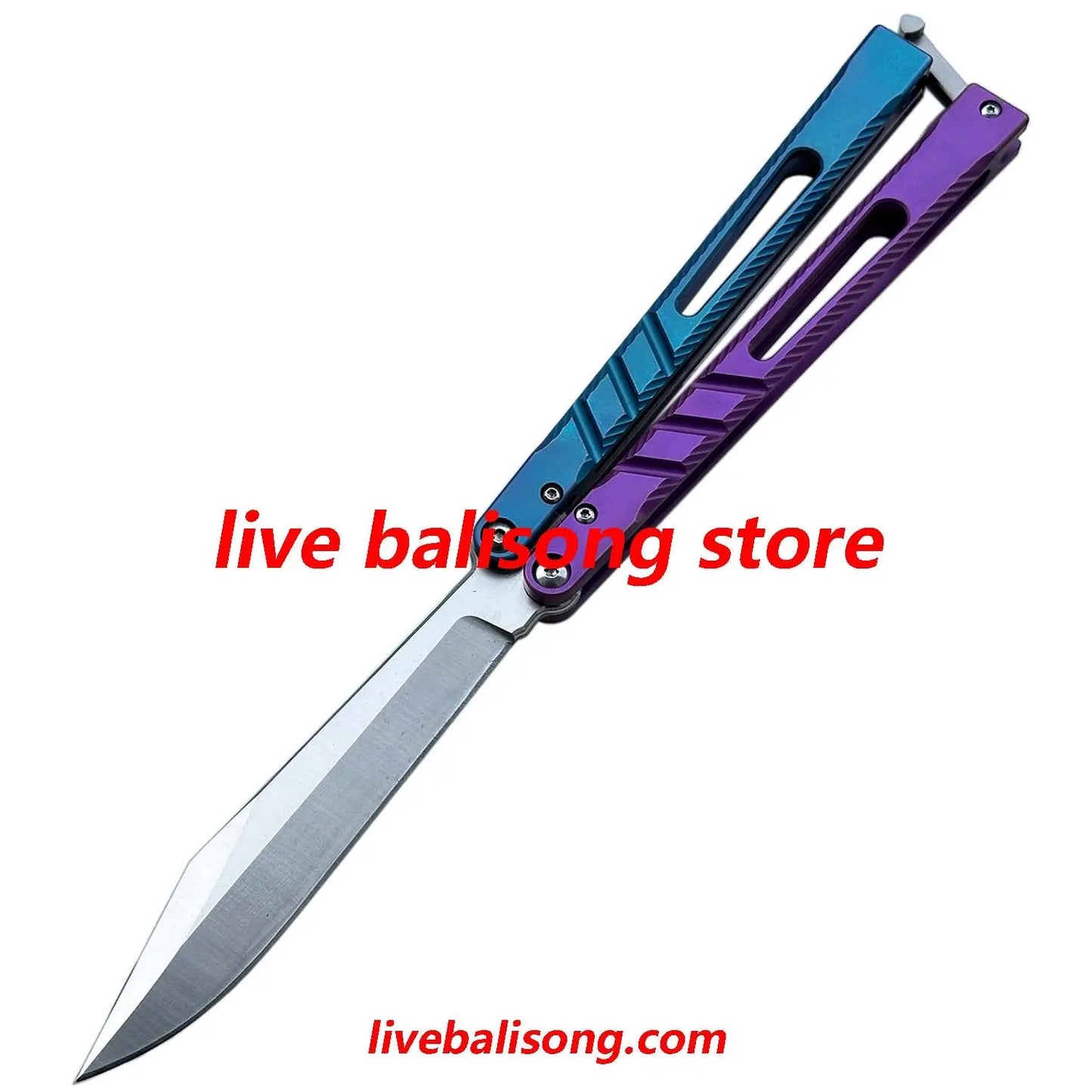 New Theone CHAB V2 Channel Alpha Beast Balisong Clone Titanium Handle livebalisong