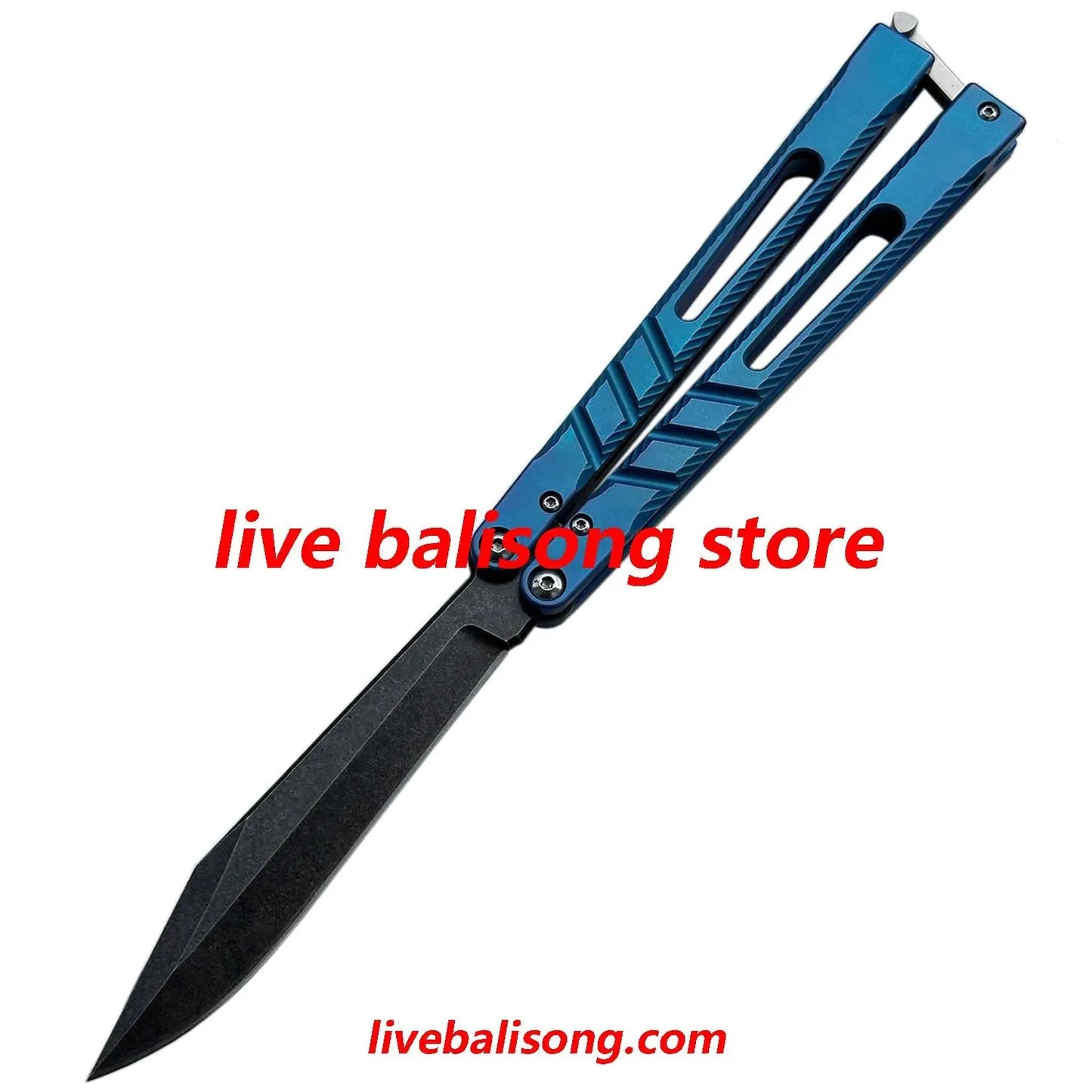 New Theone CHAB V2 Channel Alpha Beast Balisong Clone Titanium Handle livebalisong
