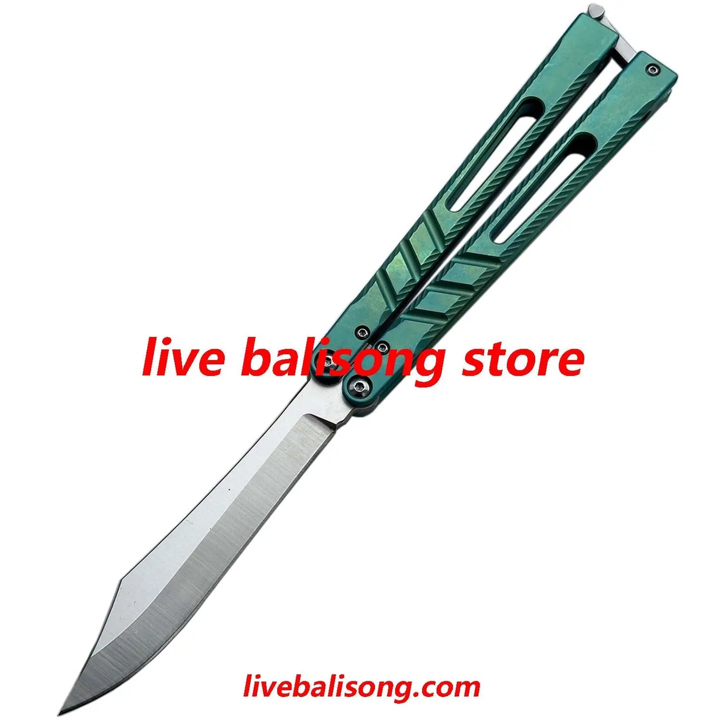 New Theone CHAB V2 Channel Alpha Beast Balisong Clone Titanium Handle livebalisong
