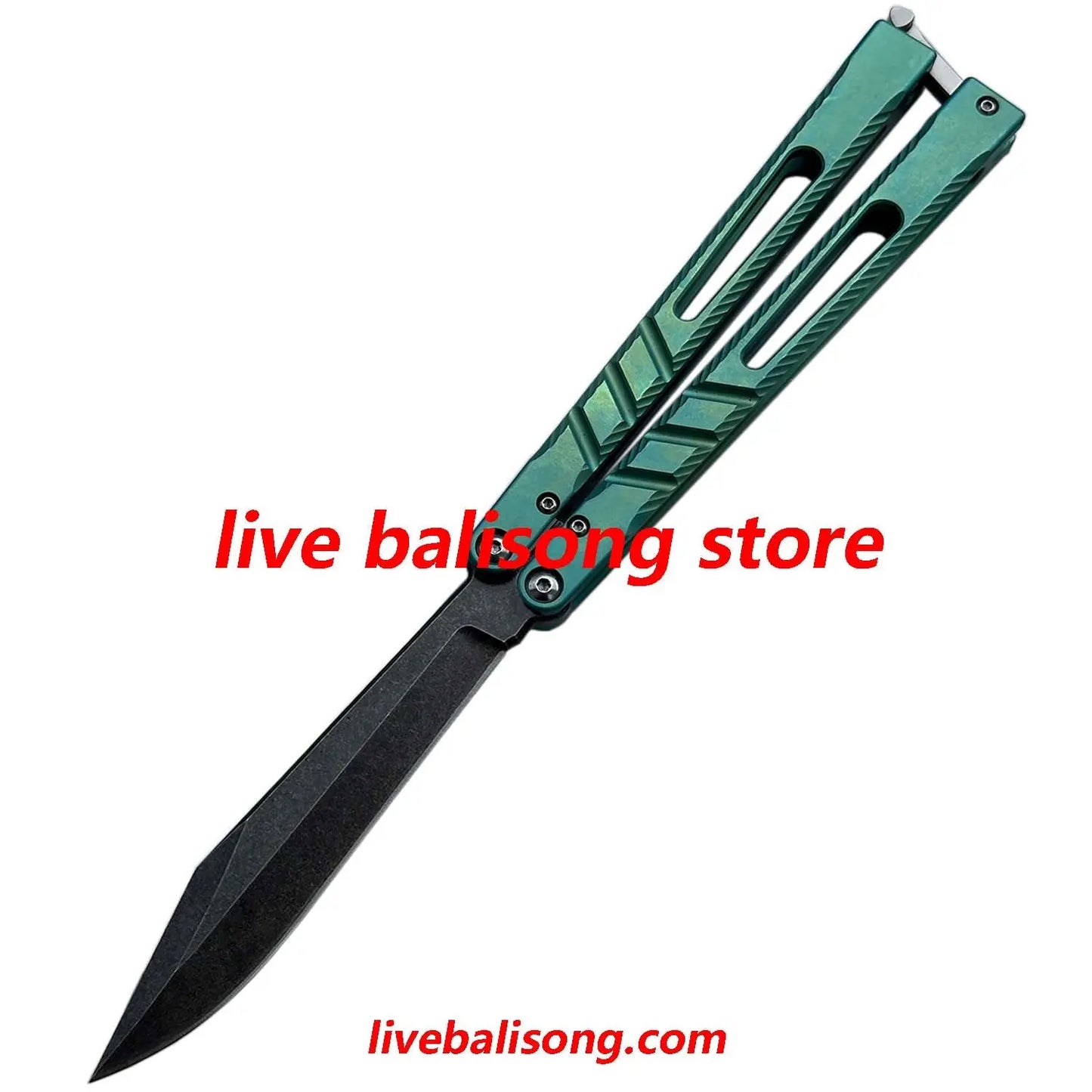 New Theone CHAB V2 Channel Alpha Beast Balisong Clone Titanium Handle livebalisong