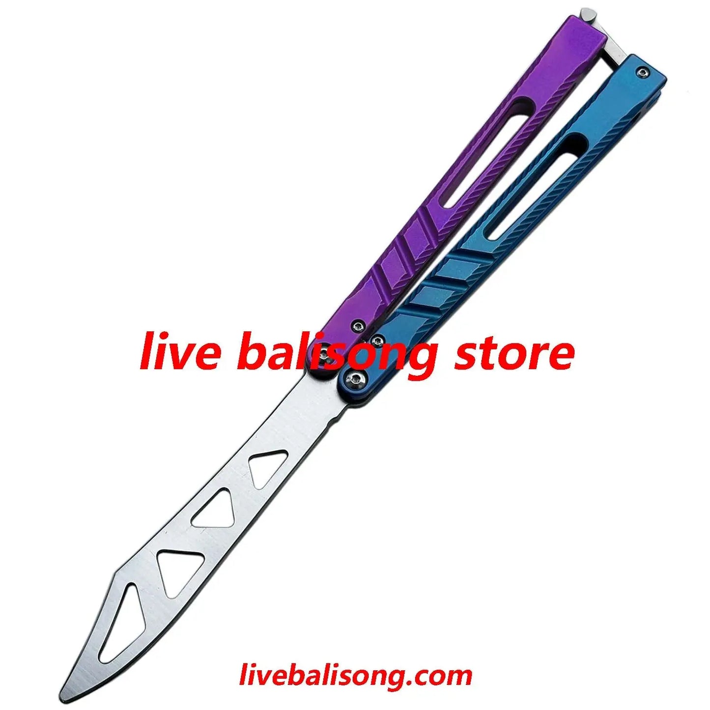 New Theone CHAB V2 Channel Alpha Beast Balisong Clone Titanium Handle livebalisong