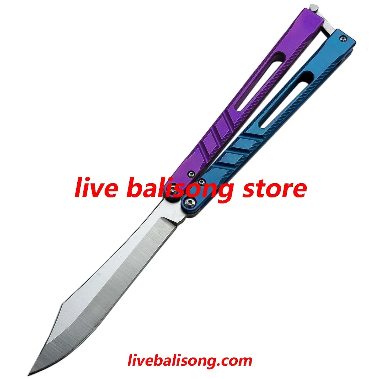New Theone CHAB V2 Channel Alpha Beast Balisong Clone Titanium Handle livebalisong