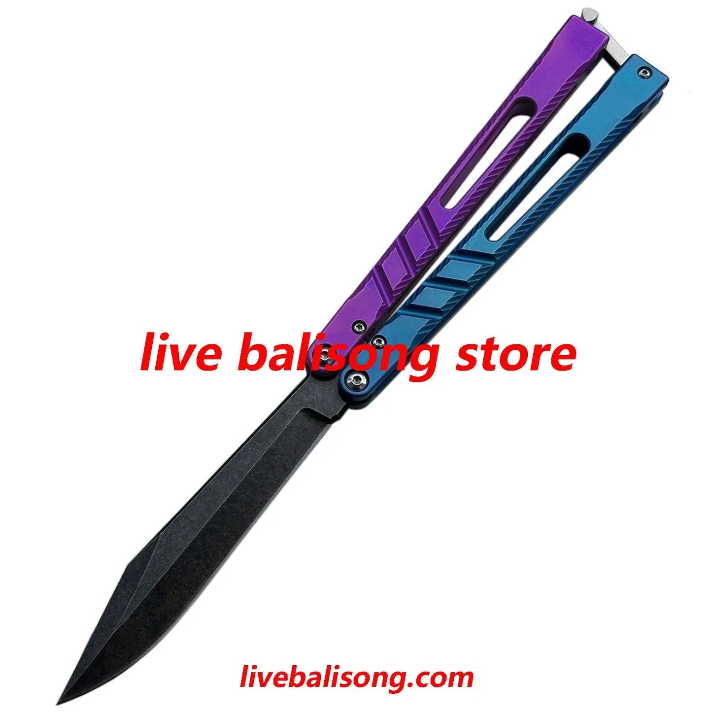 New Theone CHAB V2 Channel Alpha Beast Balisong Clone Titanium Handle livebalisong