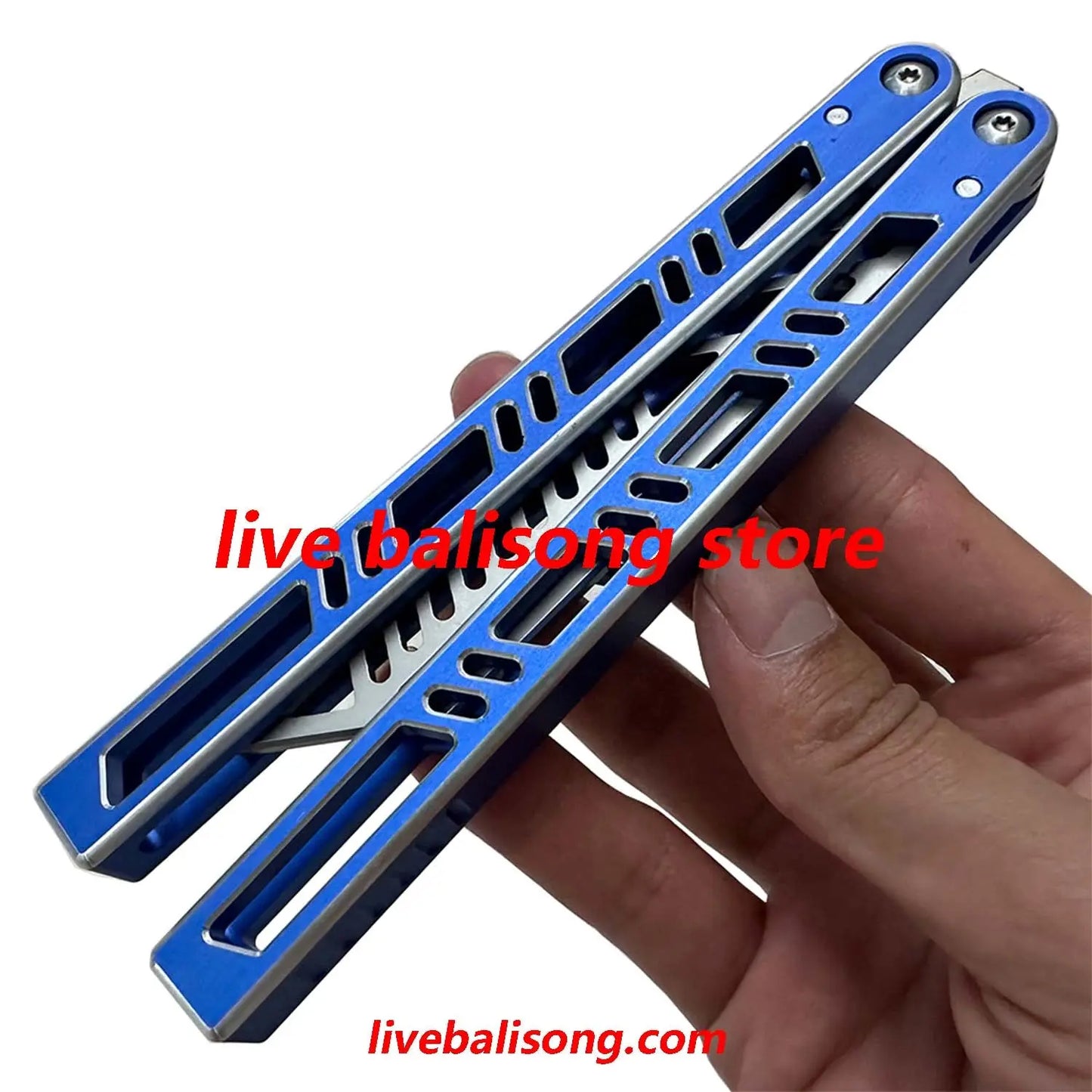 TOUCH TIMES Megalodon Balisong Trainer Clone 7075 Aluminum Handle livebalisong