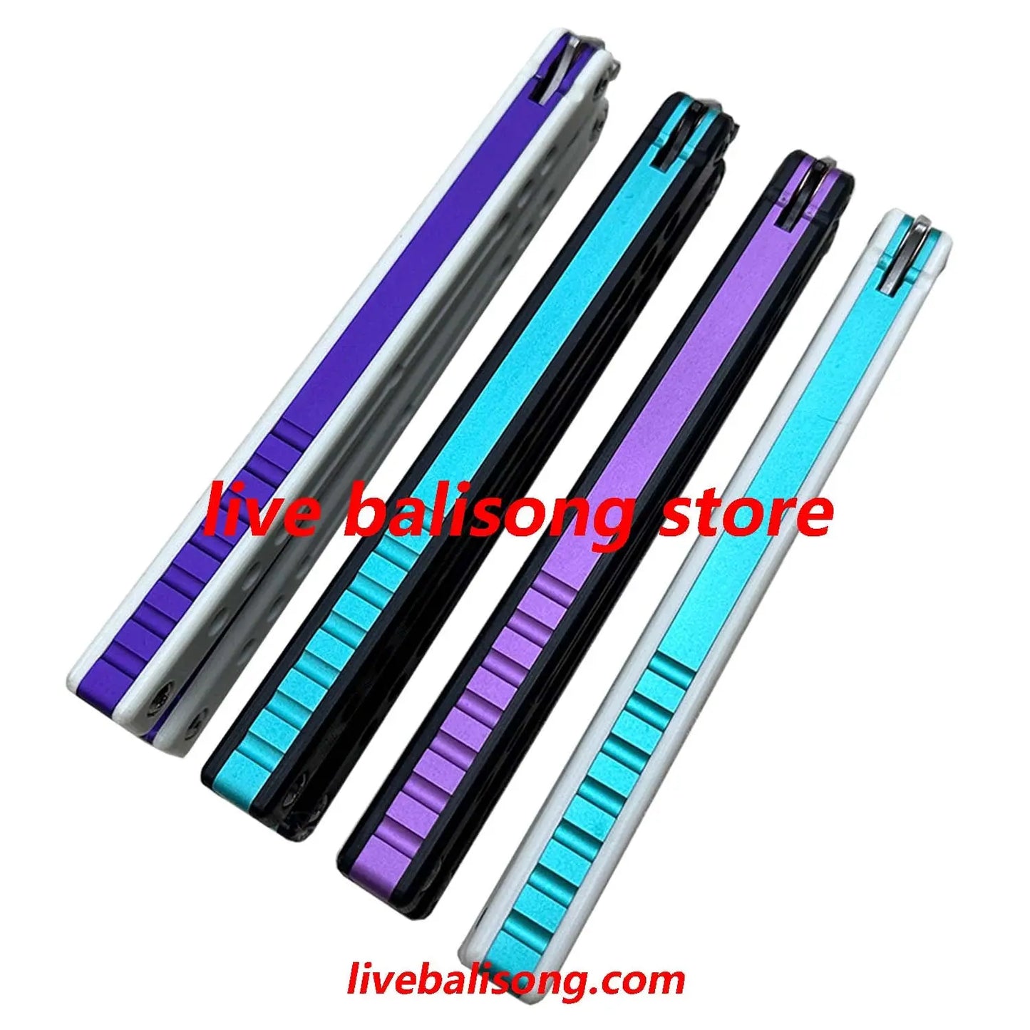 TOUCH TIMES Nautilus V2 Balisong Trainer Clone G10+6061 Aluminum Handle livebalisong