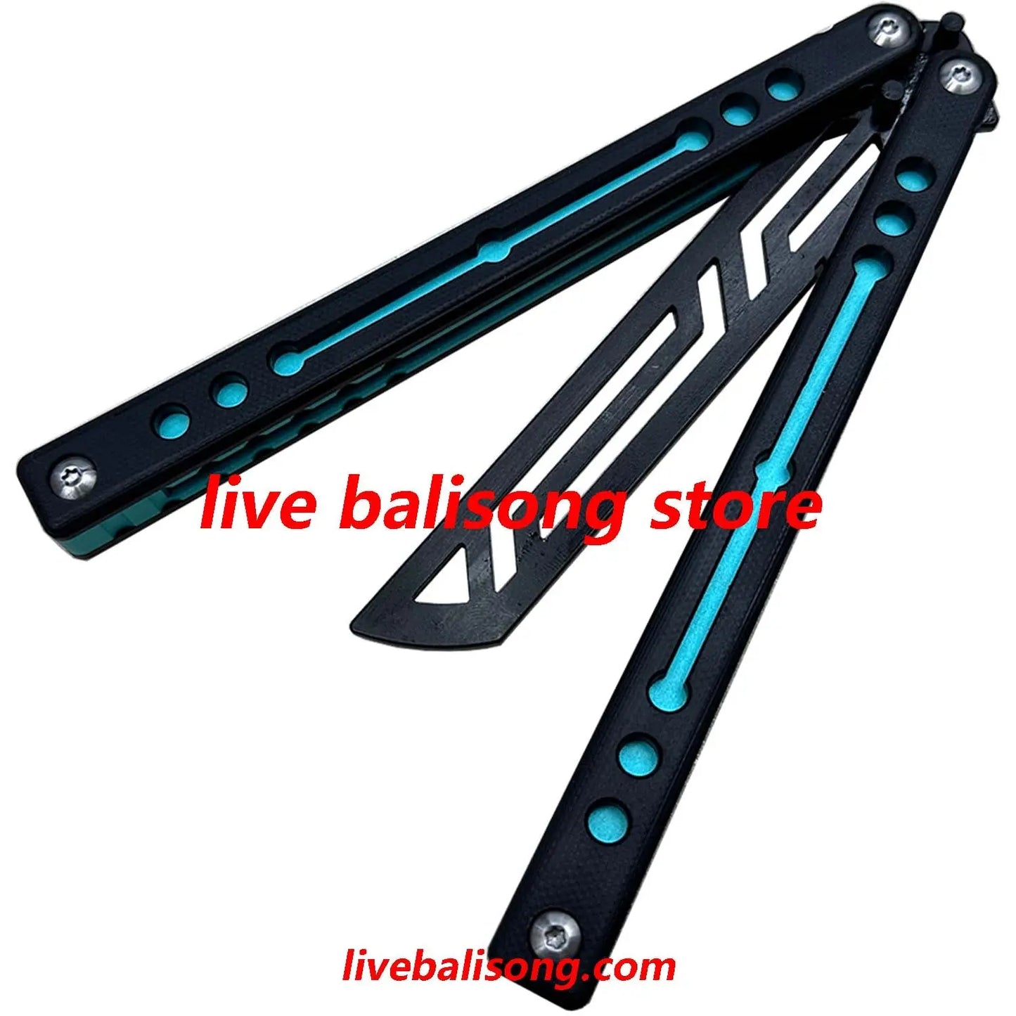 TOUCH TIMES Nautilus V2 Balisong Trainer Clone G10+6061 Aluminum Handle livebalisong