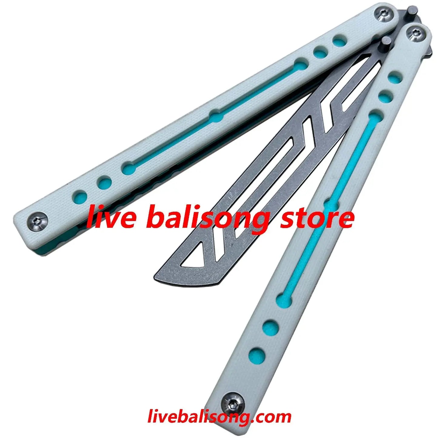 TOUCH TIMES Nautilus V2 Balisong Trainer Clone G10+6061 Aluminum Handle livebalisong