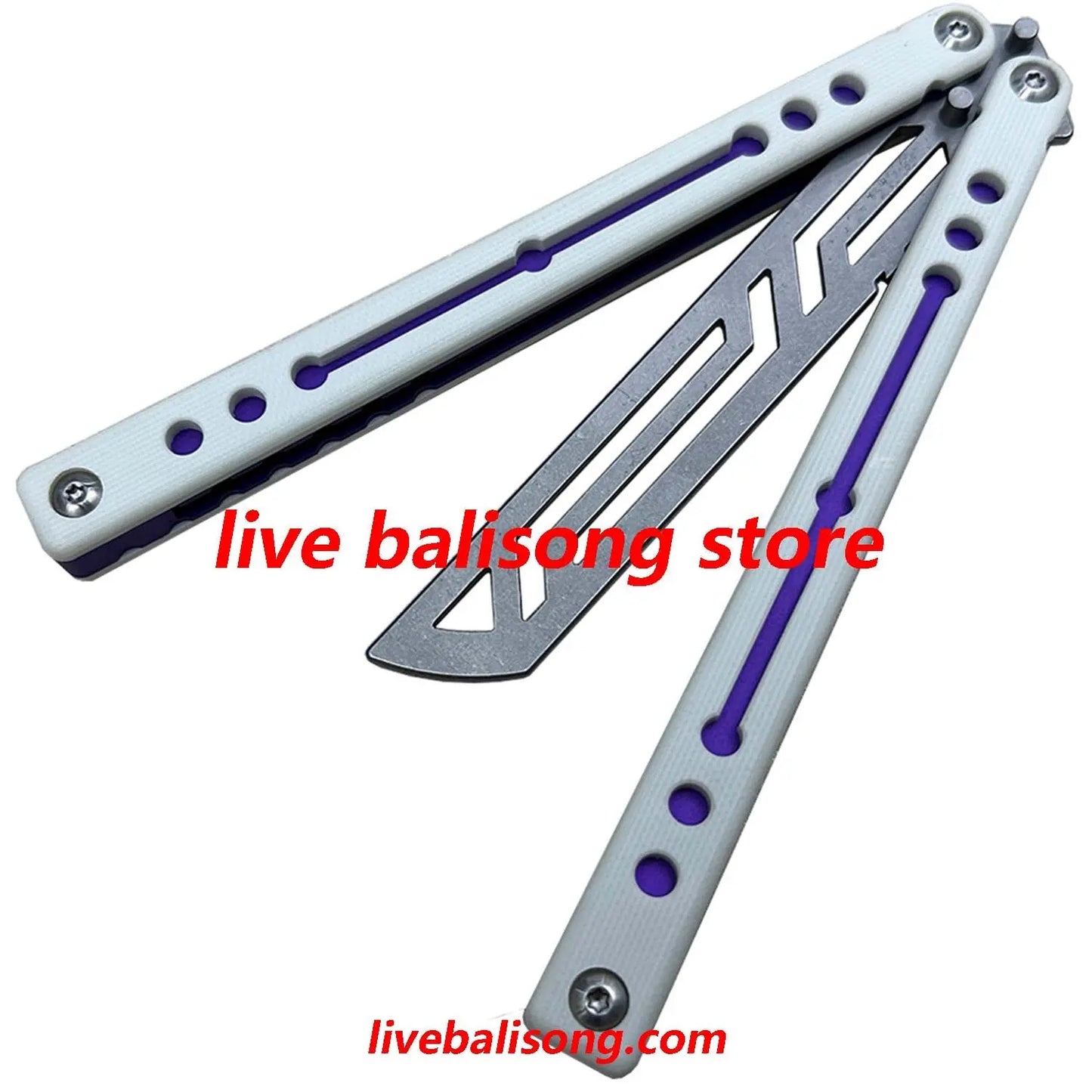TOUCH TIMES Nautilus V2 Balisong Trainer Clone G10+6061 Aluminum Handle livebalisong