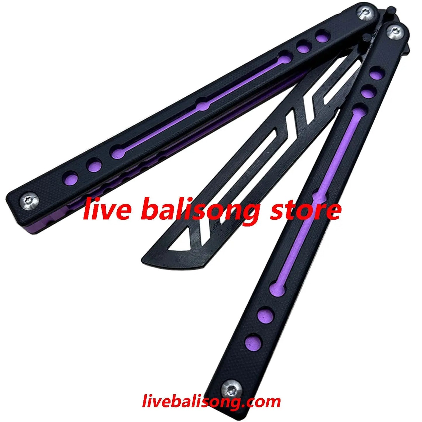 TOUCH TIMES Nautilus V2 Balisong Trainer Clone G10+6061 Aluminum Handle livebalisong