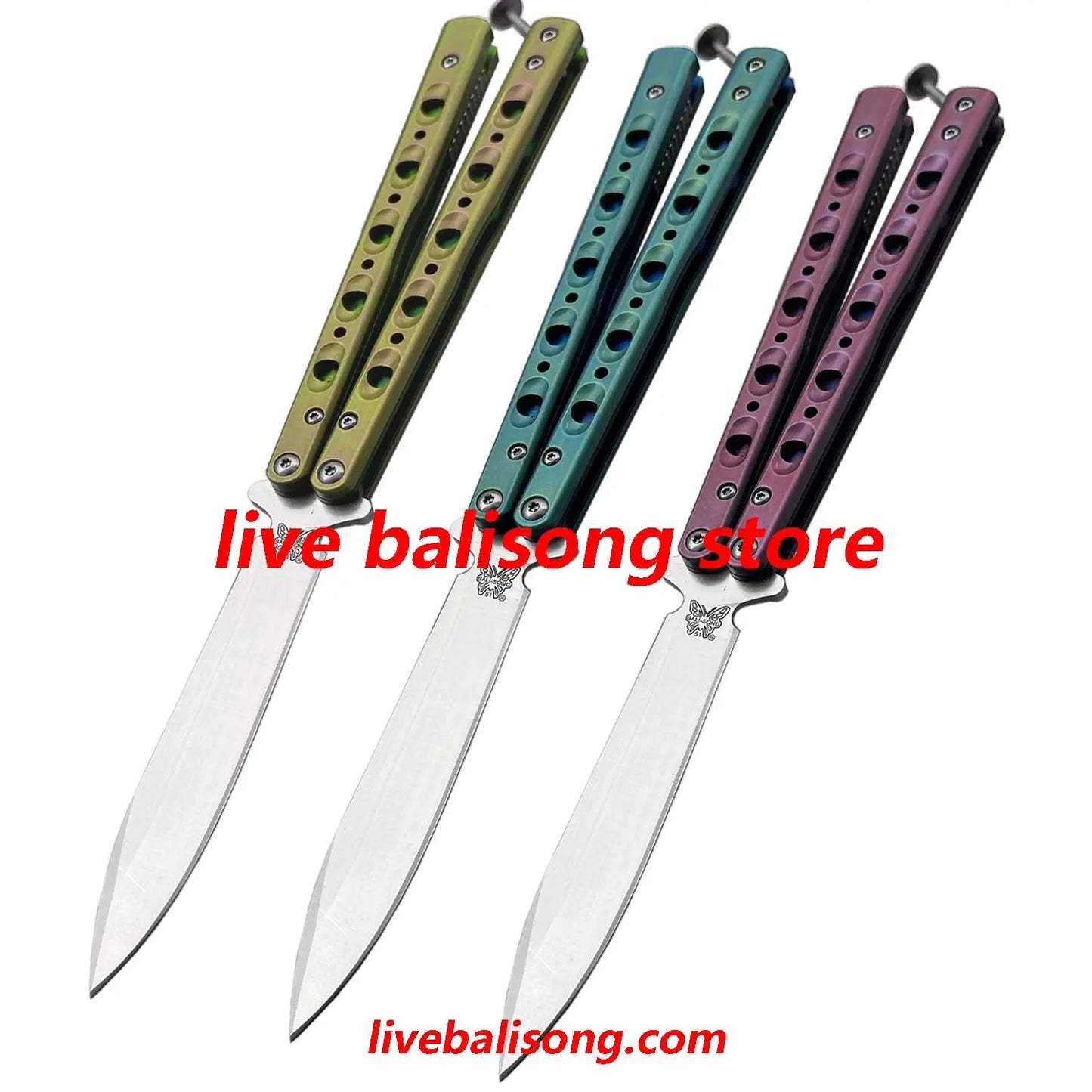 Theone BM51 V3 Balisong Clone Titanium Handle livebalisong