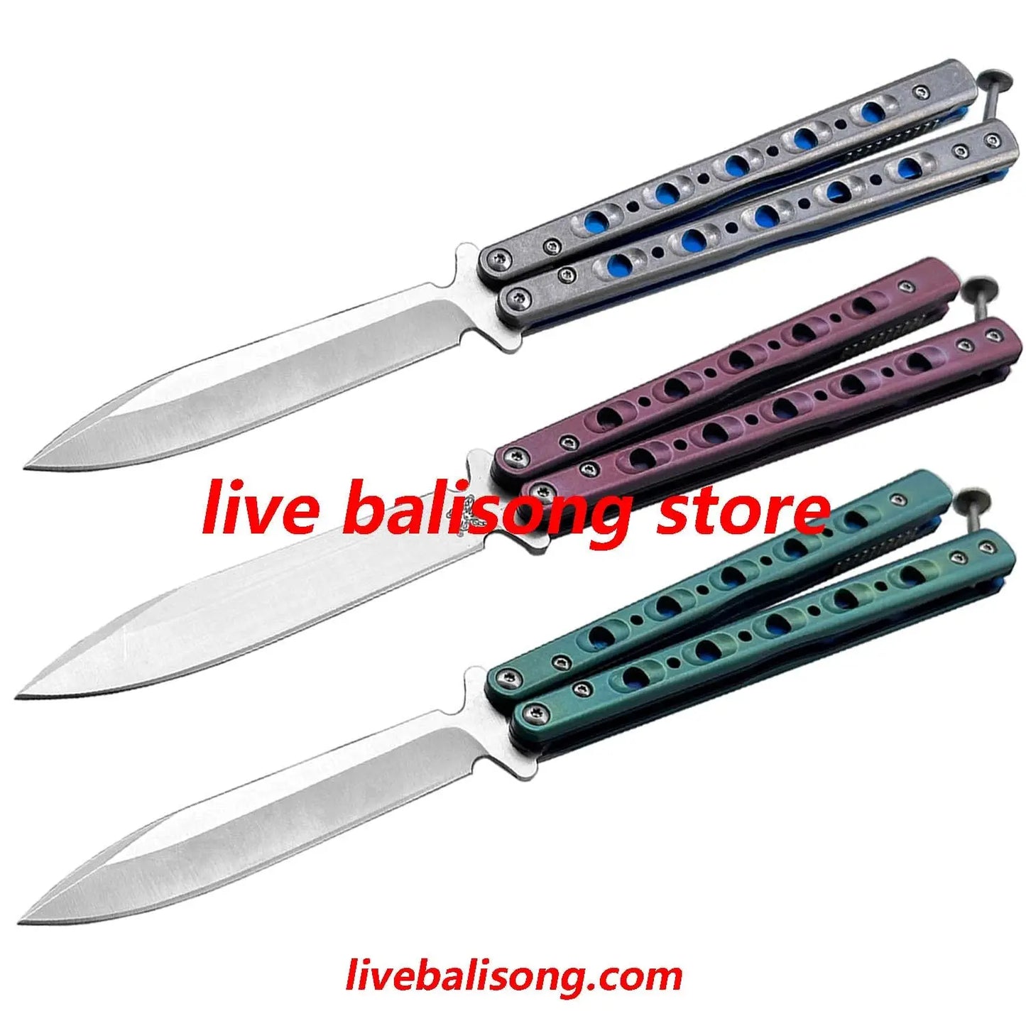 Theone BM51 V3 Balisong Clone Titanium Handle livebalisong