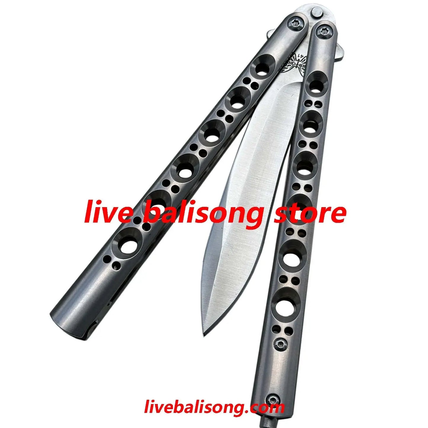 Theone Benchmade BM41 Balisong Clone Titanium Handle livebalisong