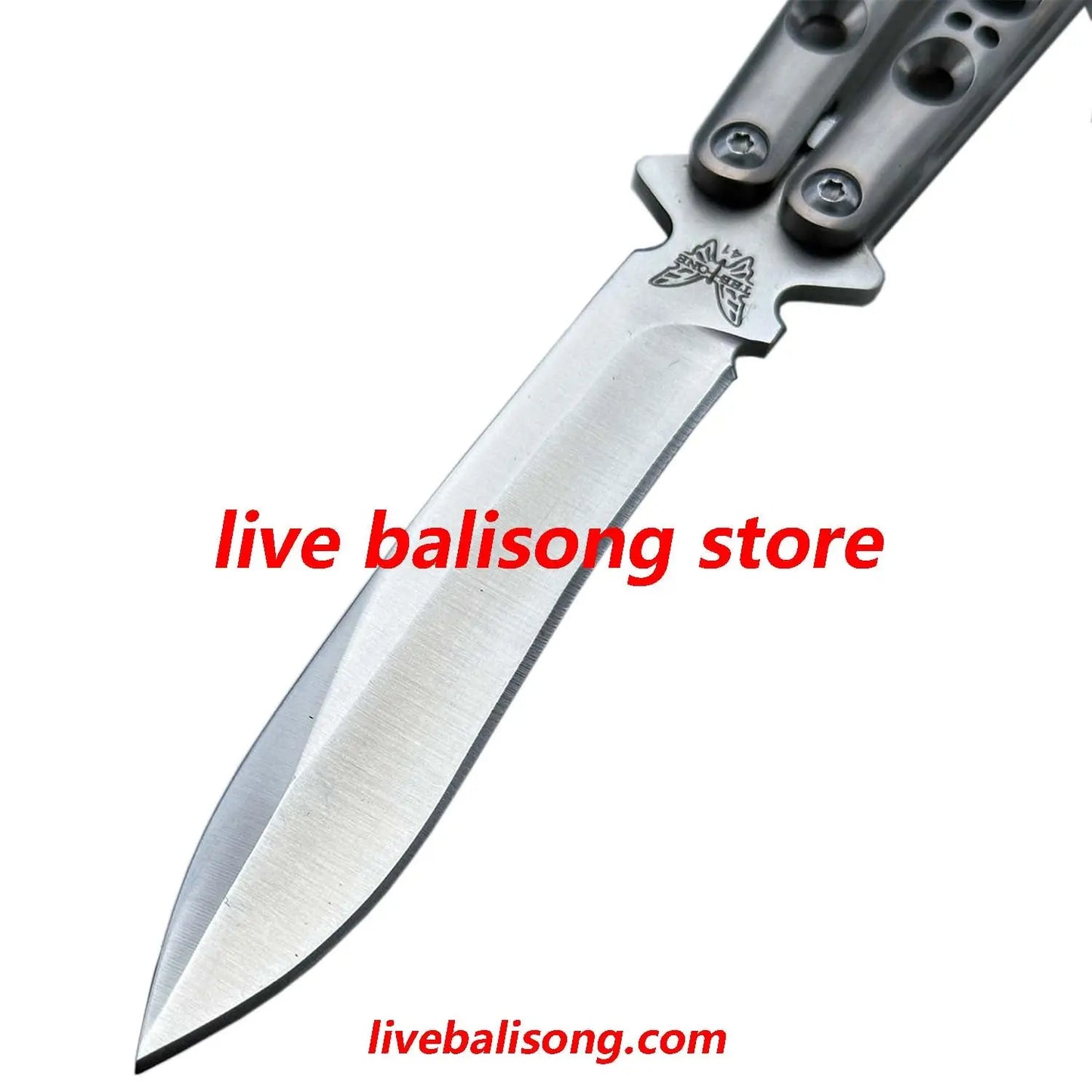 Theone Benchmade BM41 Balisong Clone Titanium Handle livebalisong