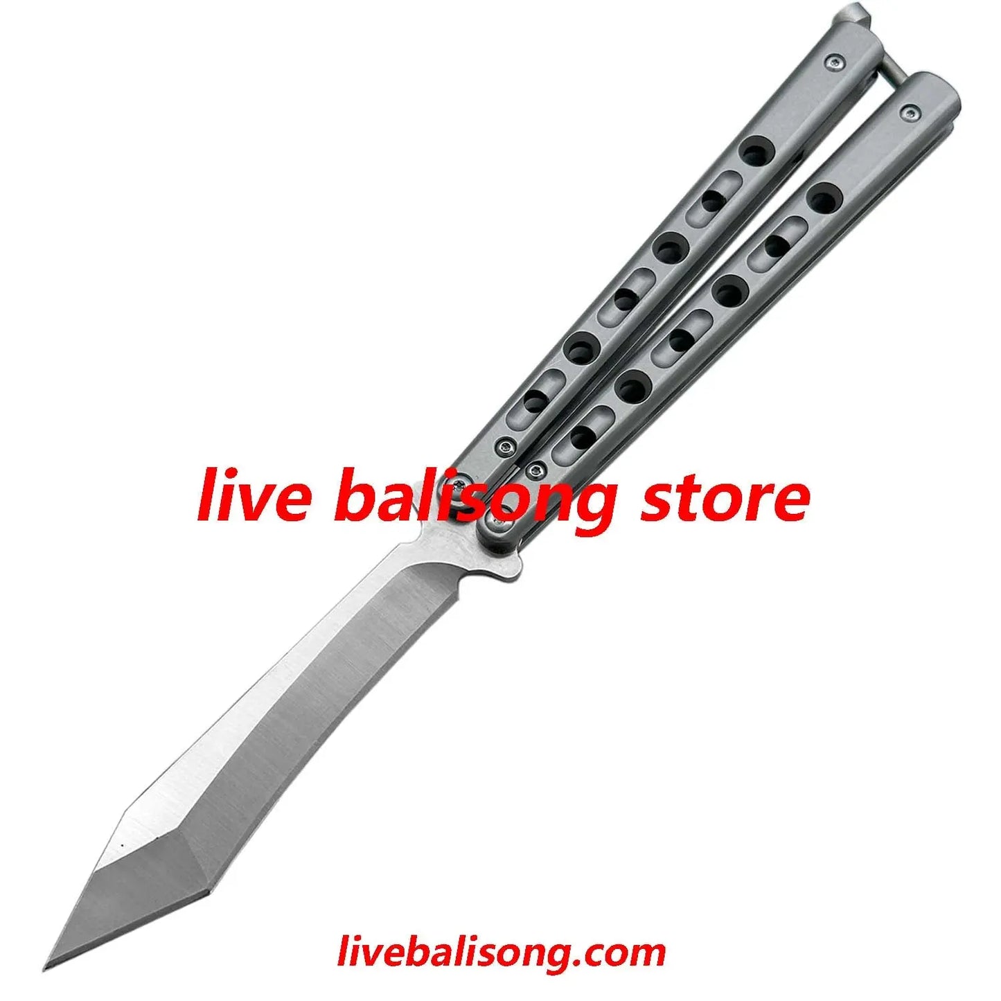 Theone Benchmade BM67 Balisong Clone Titanium Handle livebalisong