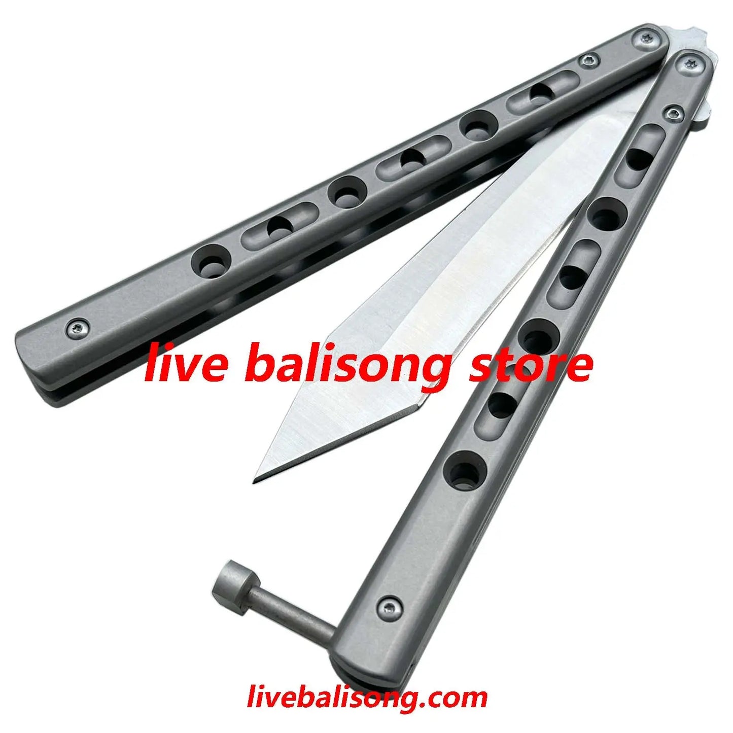 Theone Benchmade BM67 Balisong Clone Titanium Handle livebalisong