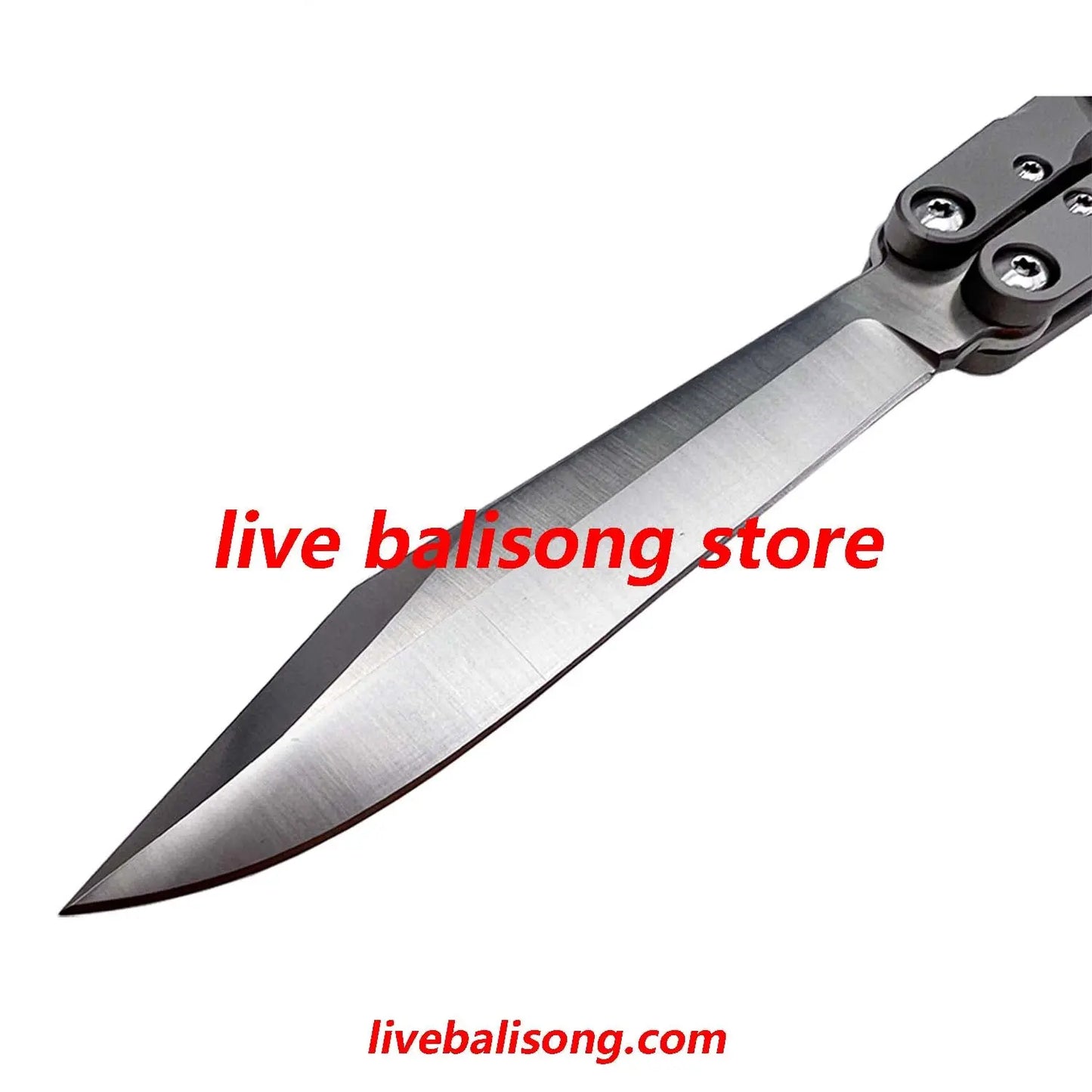 Theone CHAB Balisong Clone Channel Alpha Beast Titanium Handle livebalisong