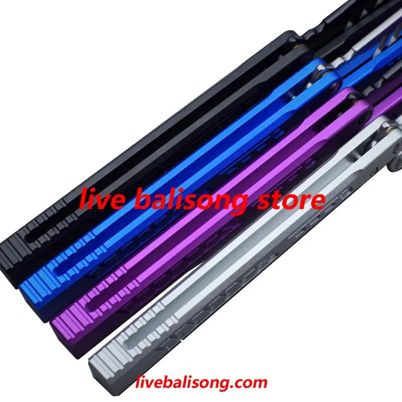 Theone Falcon Original Balisong 6061 Aluminum Handle Bushings System livebalisong