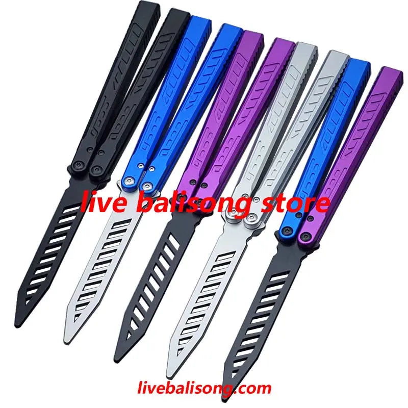 Theone Falcon Original Balisong 6061 Aluminum Handle Bushings System livebalisong