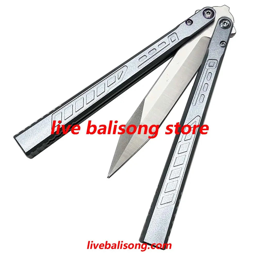 Theone Falcon Original Balisong 6061 Aluminum Handle Bushings System livebalisong