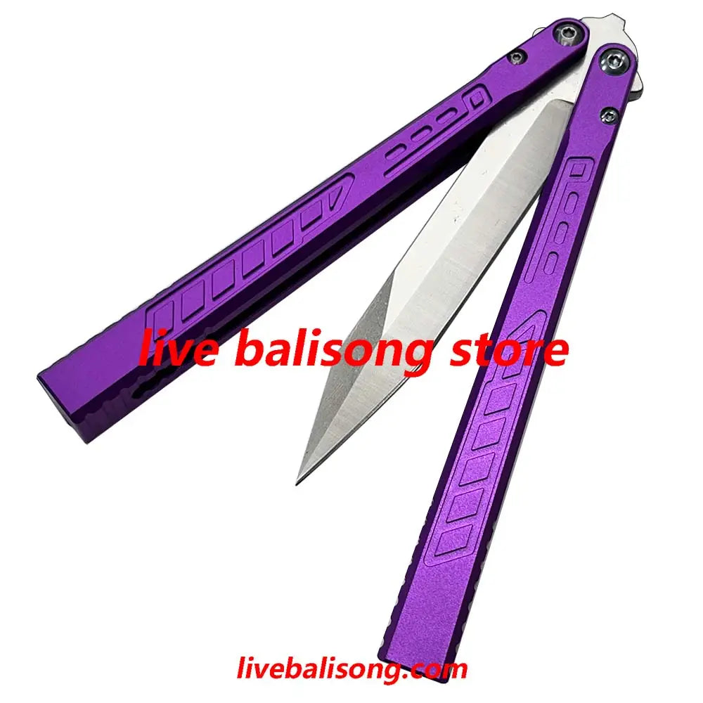 Theone Falcon Original Balisong 6061 Aluminum Handle Bushings System livebalisong