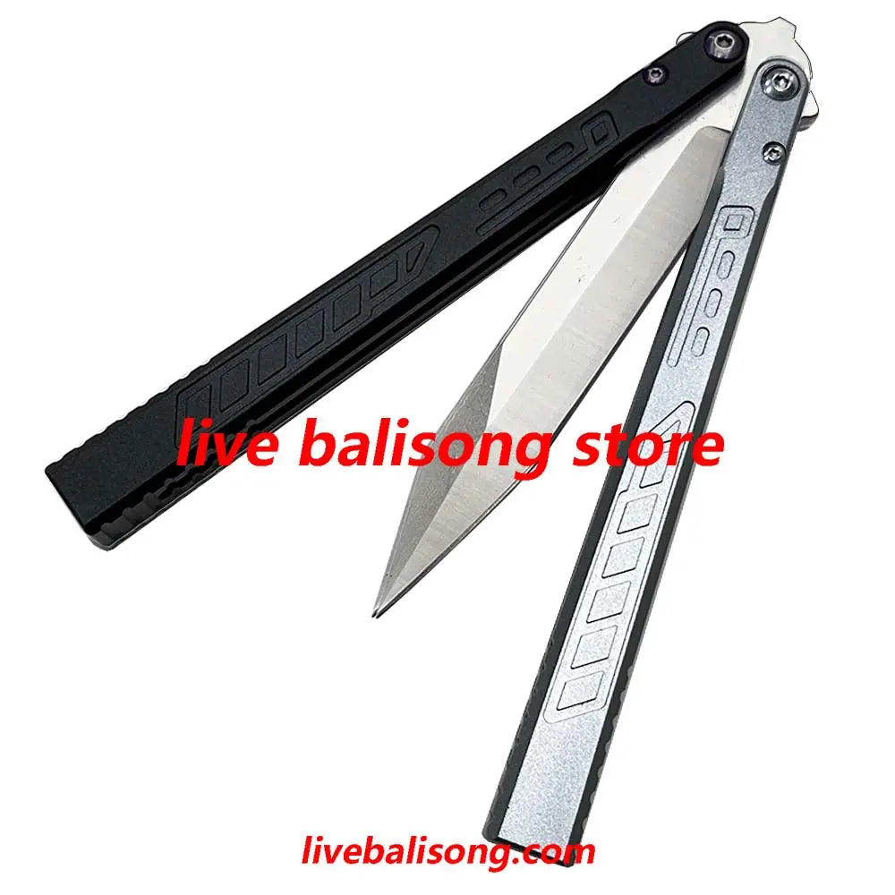 Theone Falcon Original Balisong 6061 Aluminum Handle Bushings System livebalisong