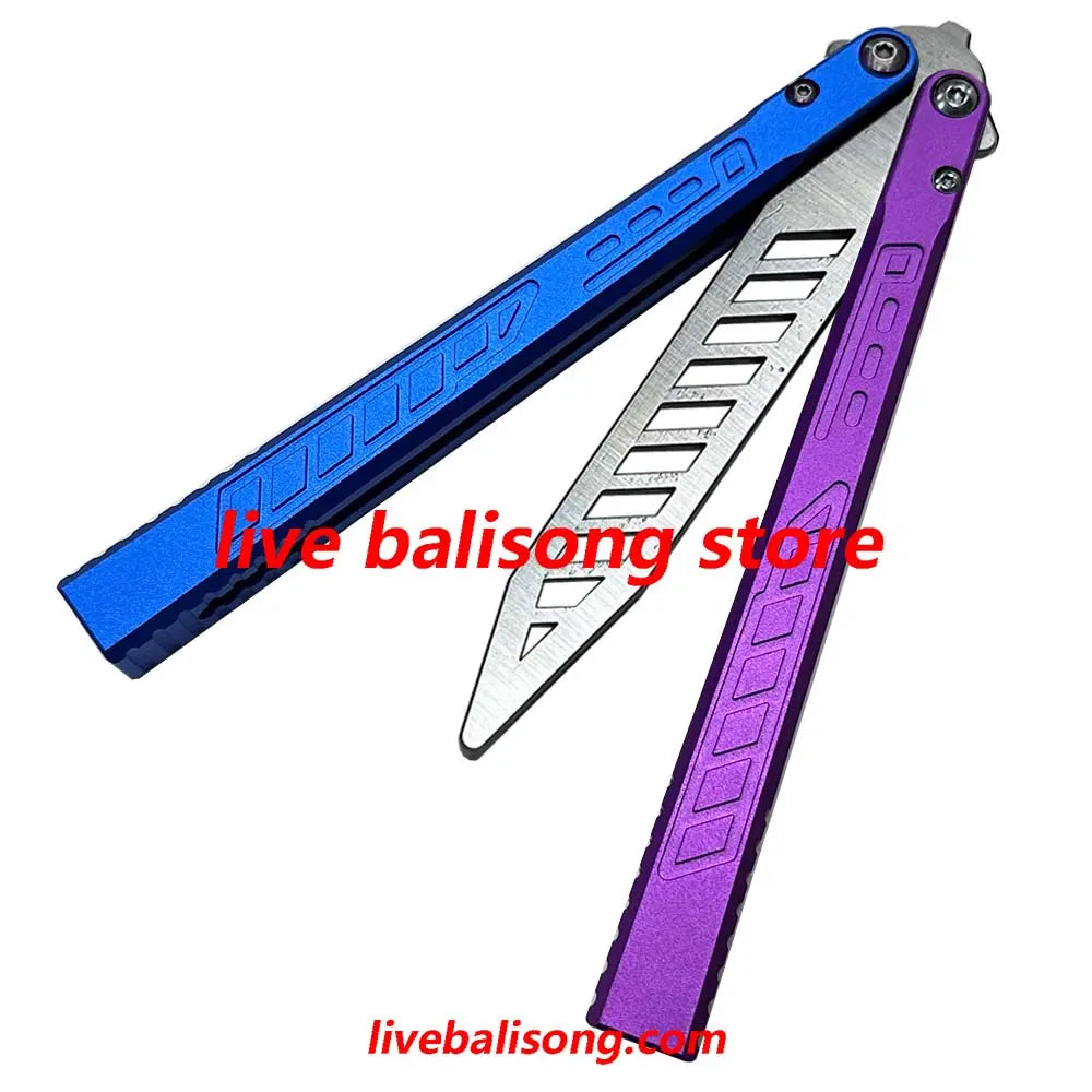 Theone Falcon Original Balisong 6061 Aluminum Handle Bushings System livebalisong