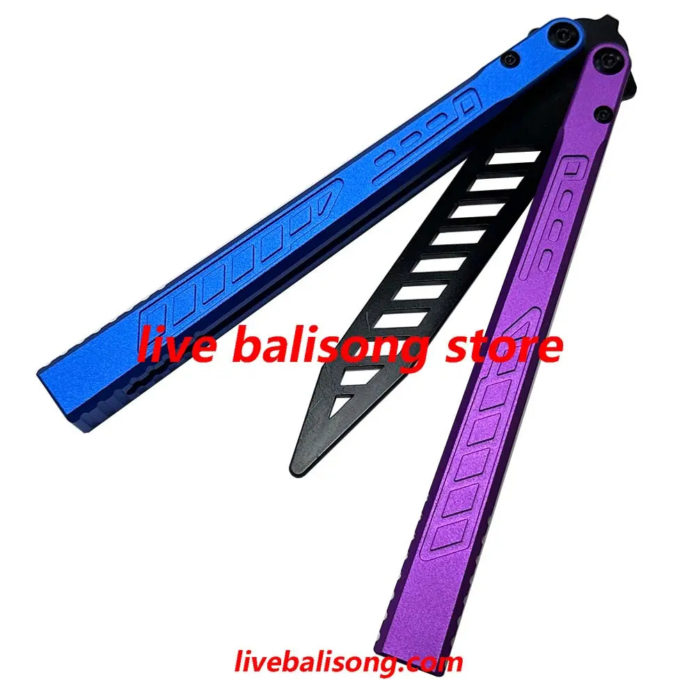 Theone Falcon Original Balisong 6061 Aluminum Handle Bushings System livebalisong