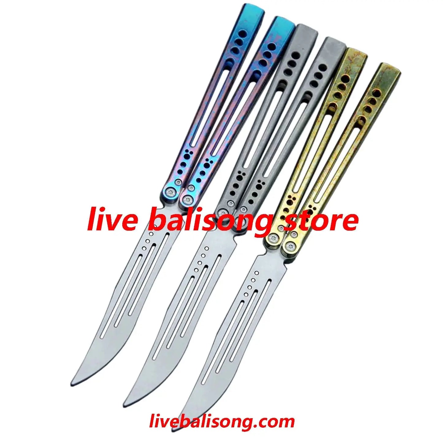 Theone Gale Balisong Trainer Clone Titanium Handle livebalisong