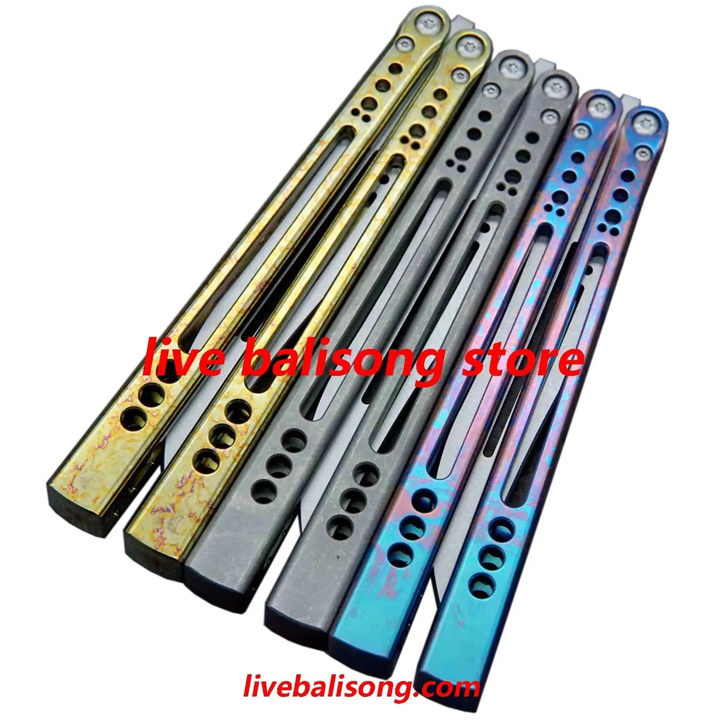 Theone Gale Balisong Trainer Clone Titanium Handle livebalisong