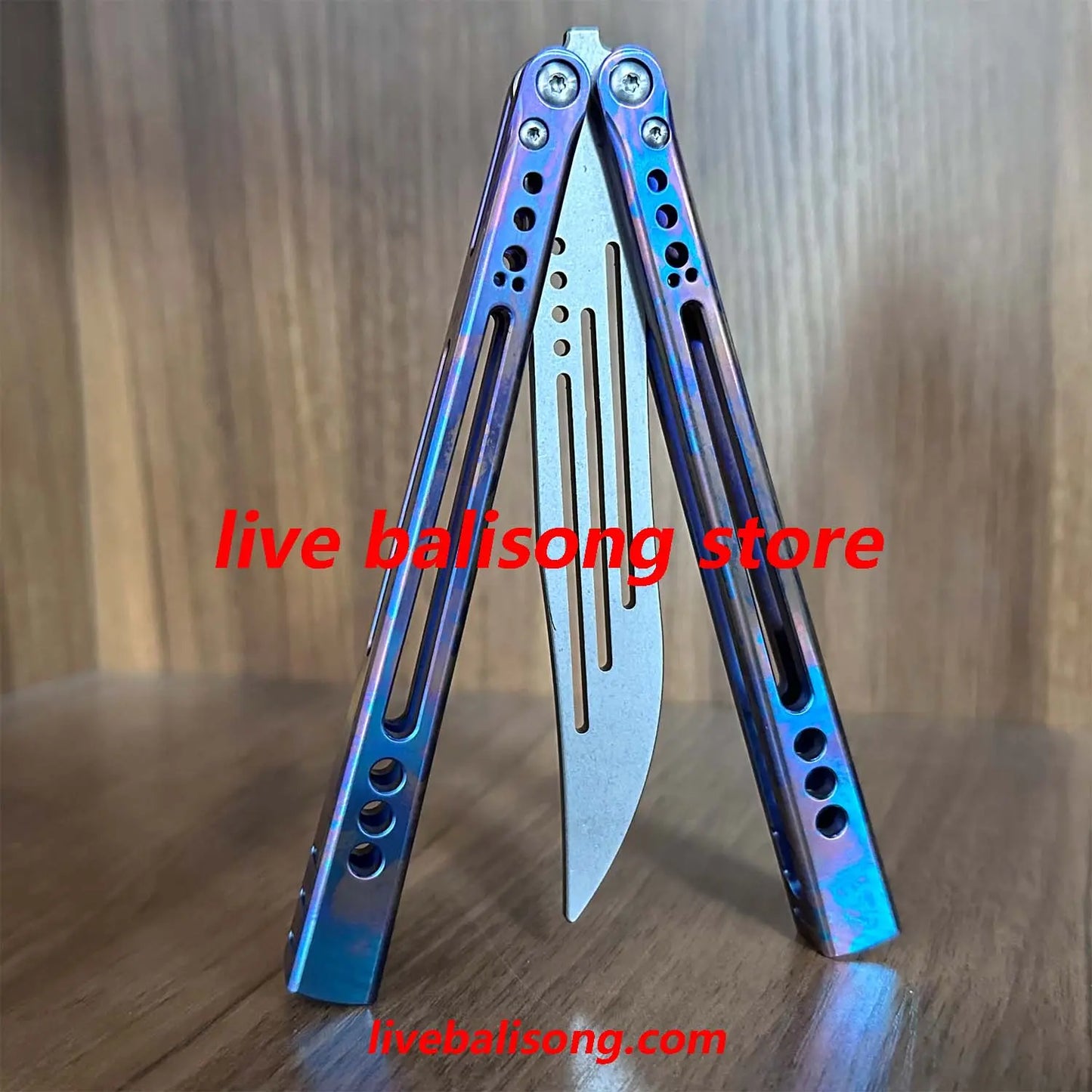 Theone Gale Balisong Trainer Clone Titanium Handle livebalisong