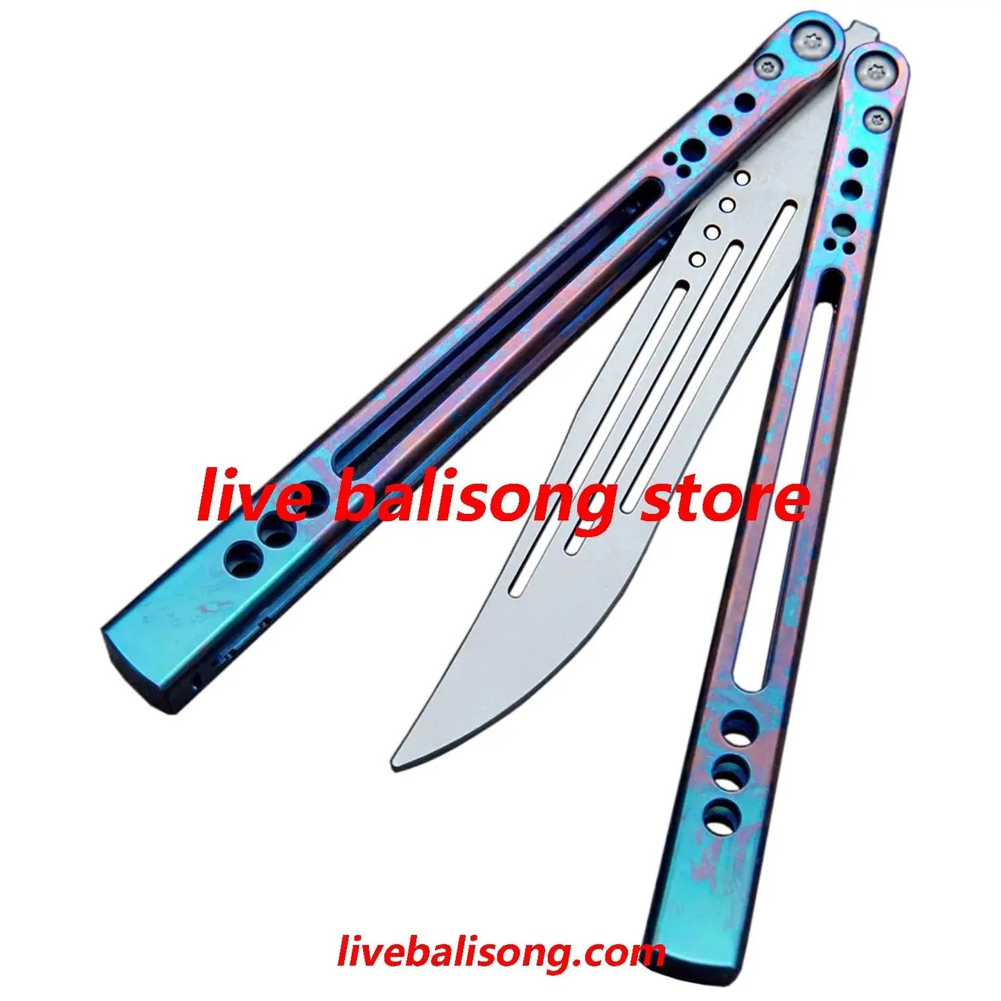 Theone Gale Balisong Trainer Clone Titanium Handle livebalisong