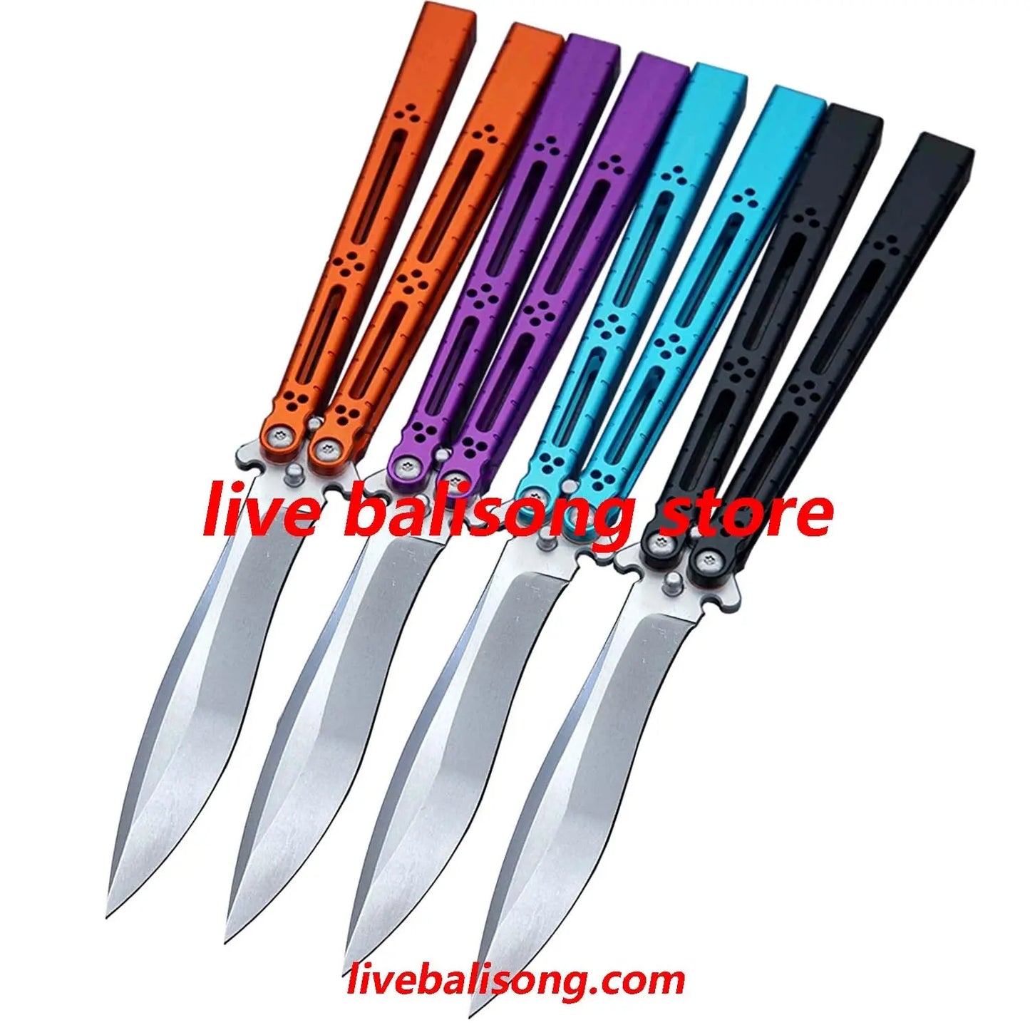 Theone HOM Basilisk Balisong Clone 7075 Aluminum Handle livebalisong